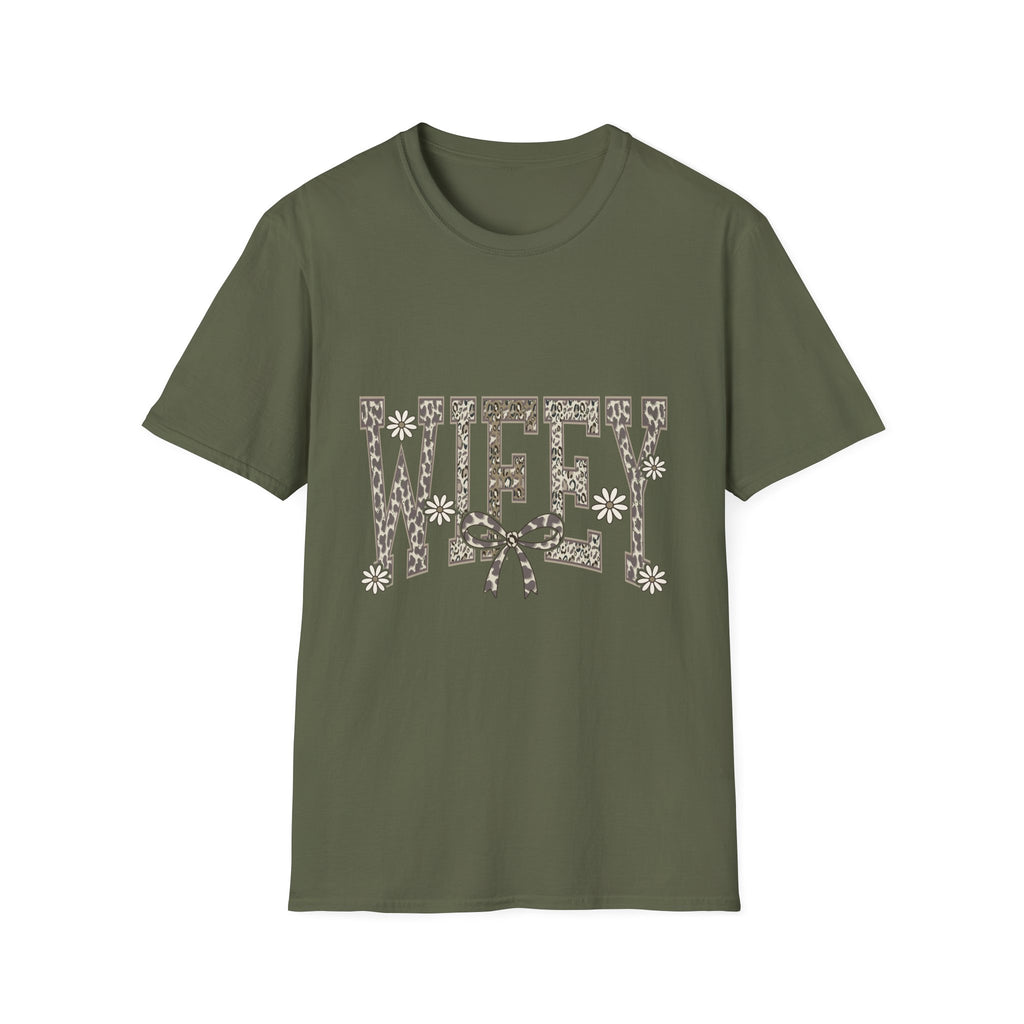 Wifey Leopard Floral T-Shirt