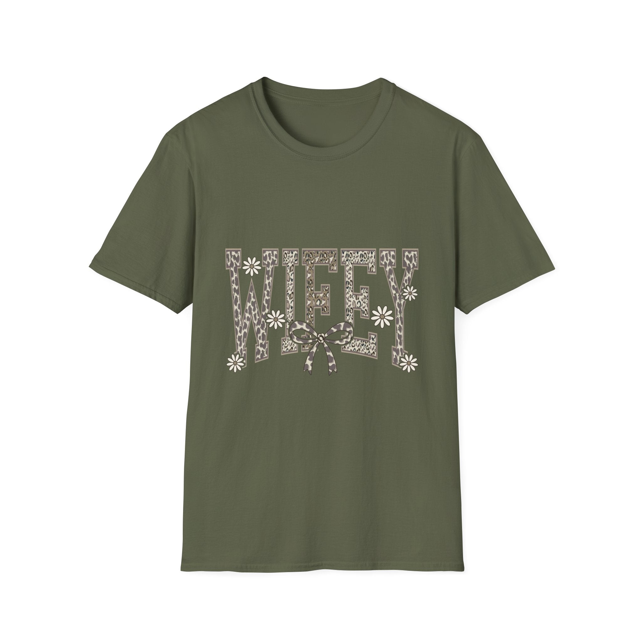 Wifey Leopard Floral T-Shirt