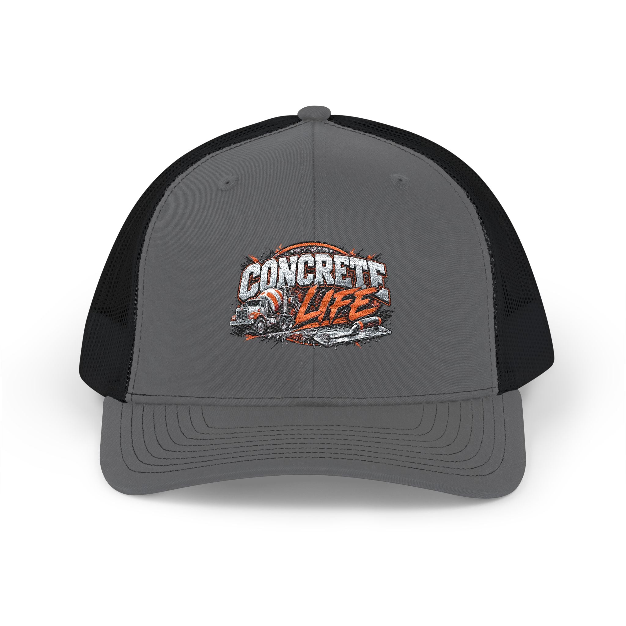 Concrete Life Trucker Cap – Rugged Construction Snapback Hat