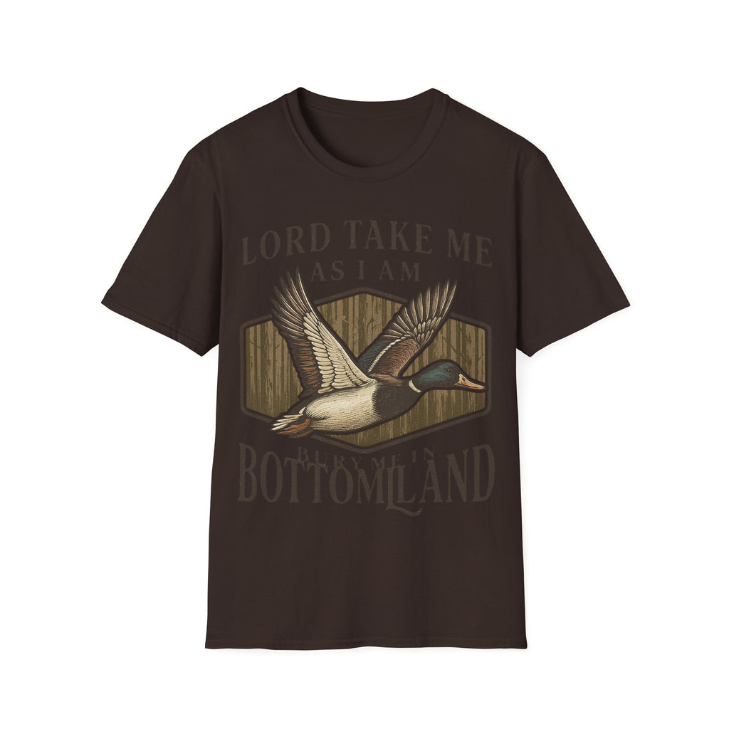 Duck Hunting T-Shirt — "Lord Take Me As I Am" Vintage Waterfowl Tee