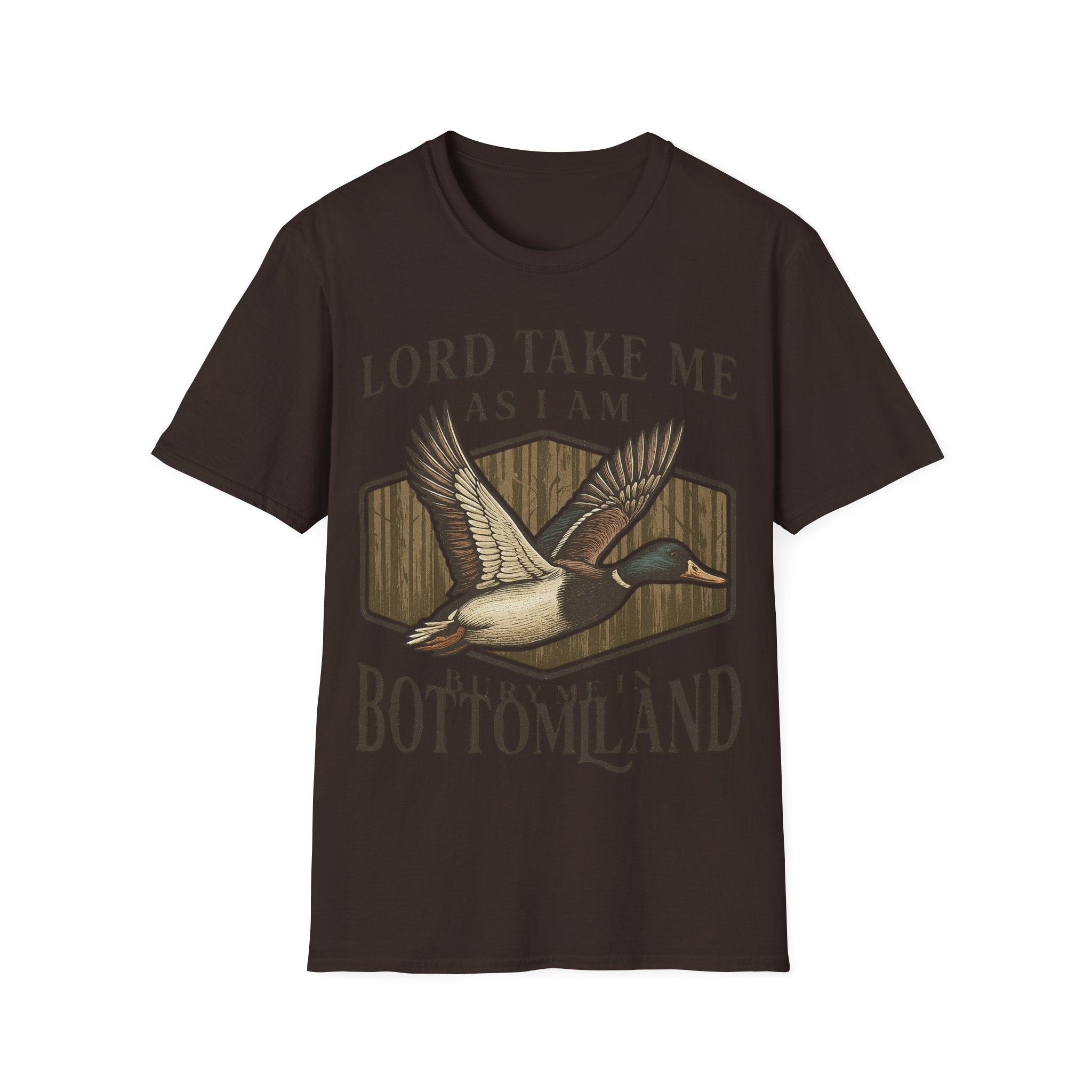 Duck Hunting T-Shirt — "Lord Take Me As I Am" Vintage Waterfowl Tee