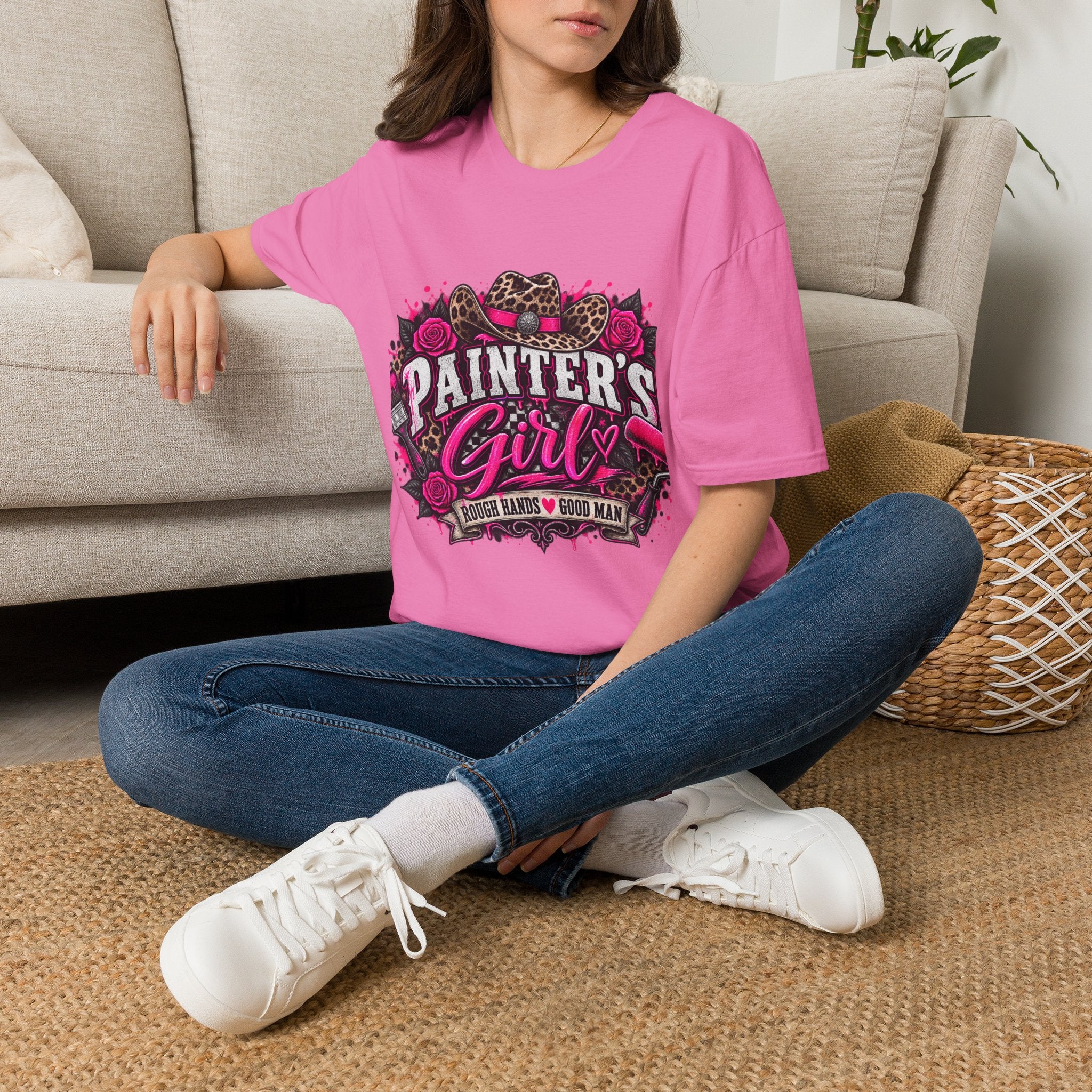 Painter's Girl T-Shirt — Feminine Cowgirl Paint Crew Tee