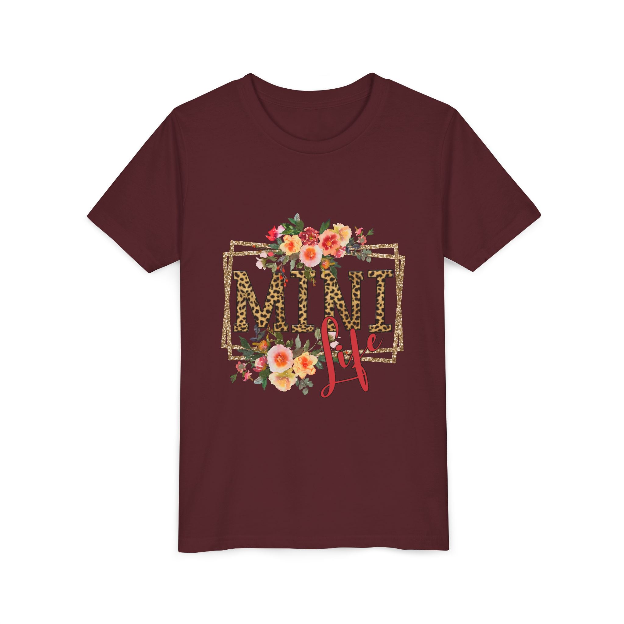 Mini Me Floral Leopard Youth Tee