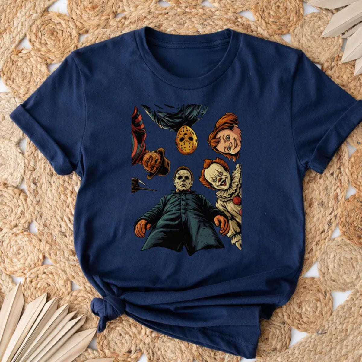 Spooky 90s Horror Movie Characters Shirt - Trendy Halloween Tee, Vintage Horror Apparel