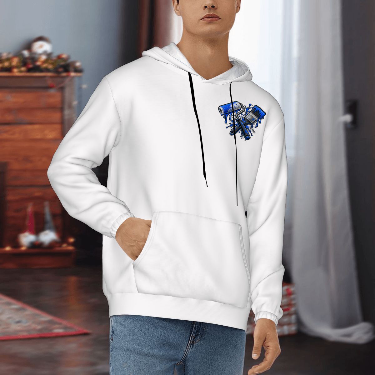 Mens Hoodie with Pockets painter hoodie