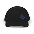 Embroidered Logo Trucker Cap - Black & White Snapback