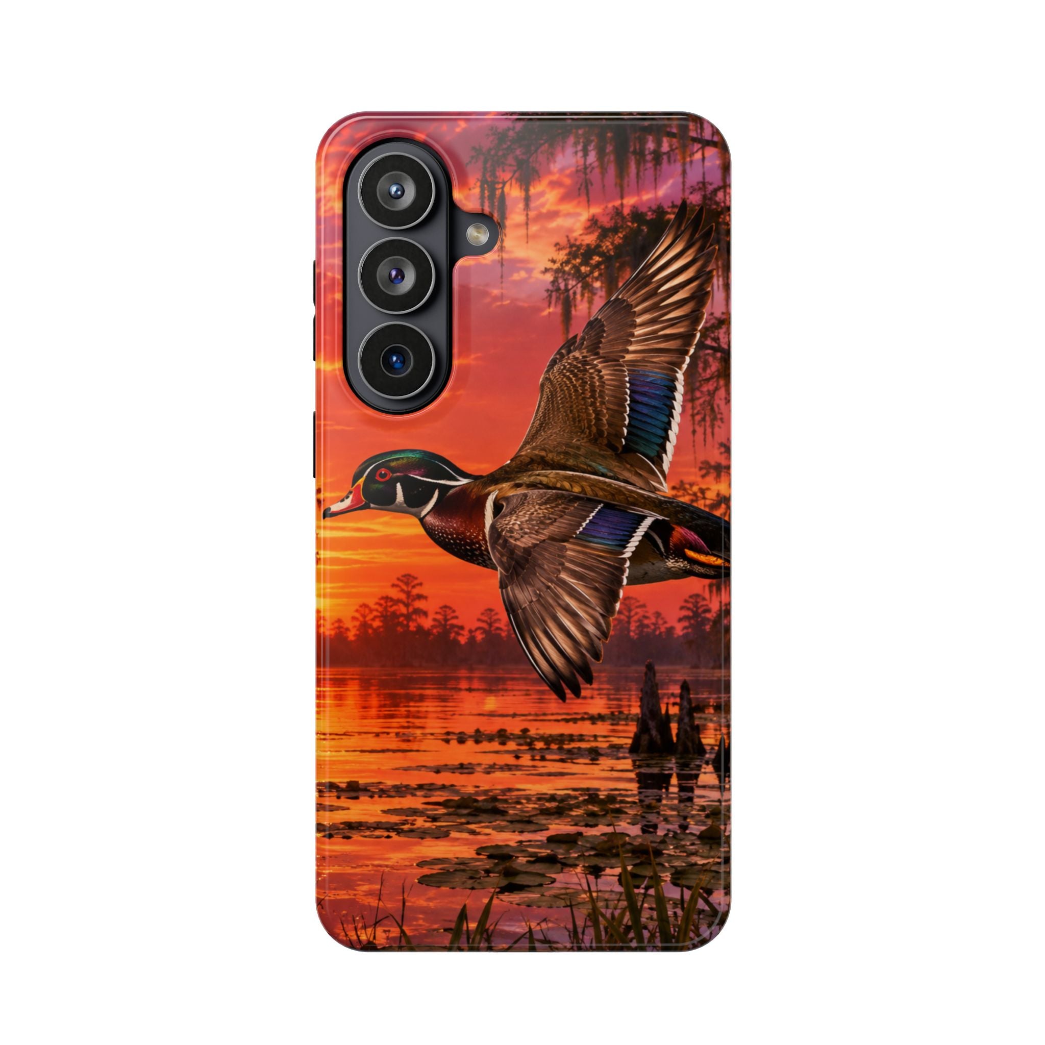 Wood Duck Sunset Phone Case — Magnetic Impact-Resistant