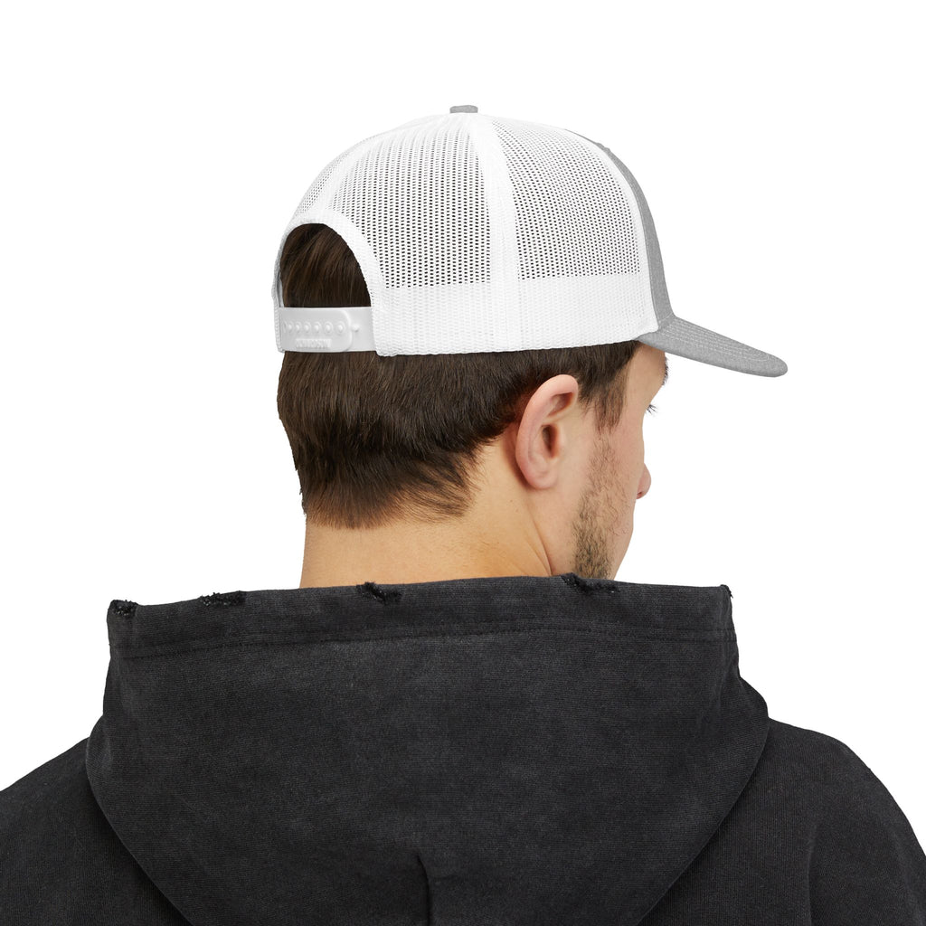 Pipeliner Trucker Cap – Embroidered Snapback Mesh Hat