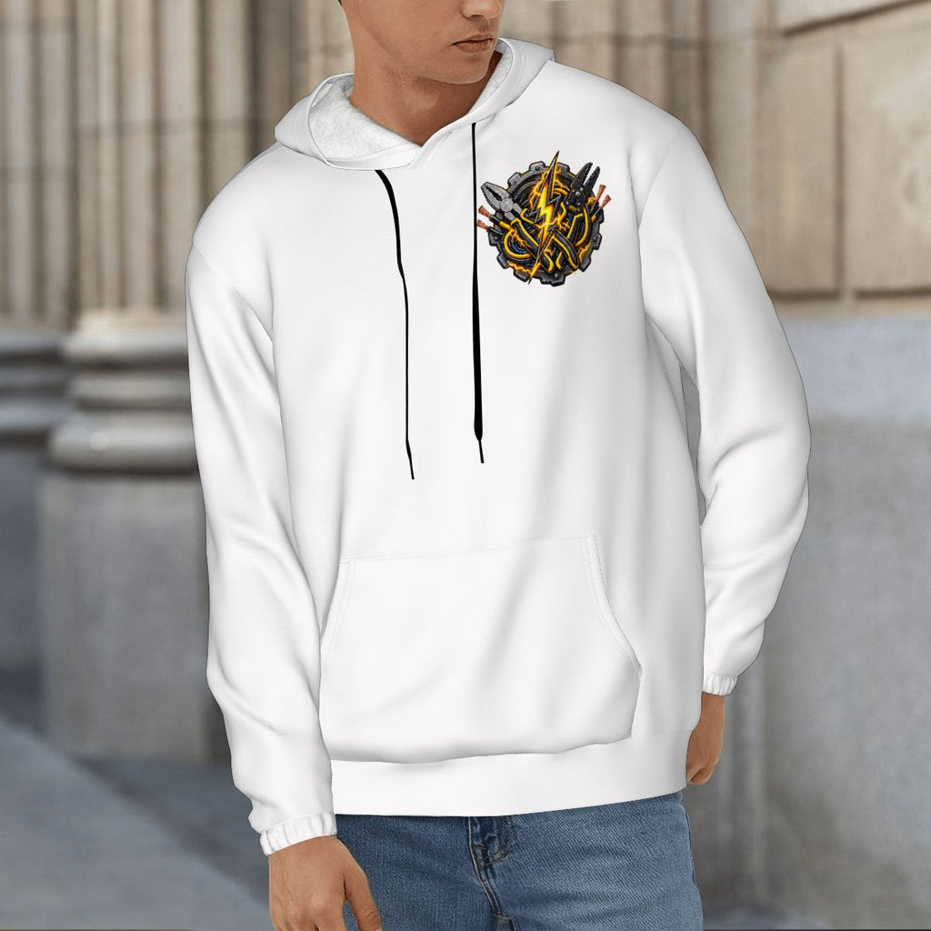 Mens Hoodie with Pockets Electrician
