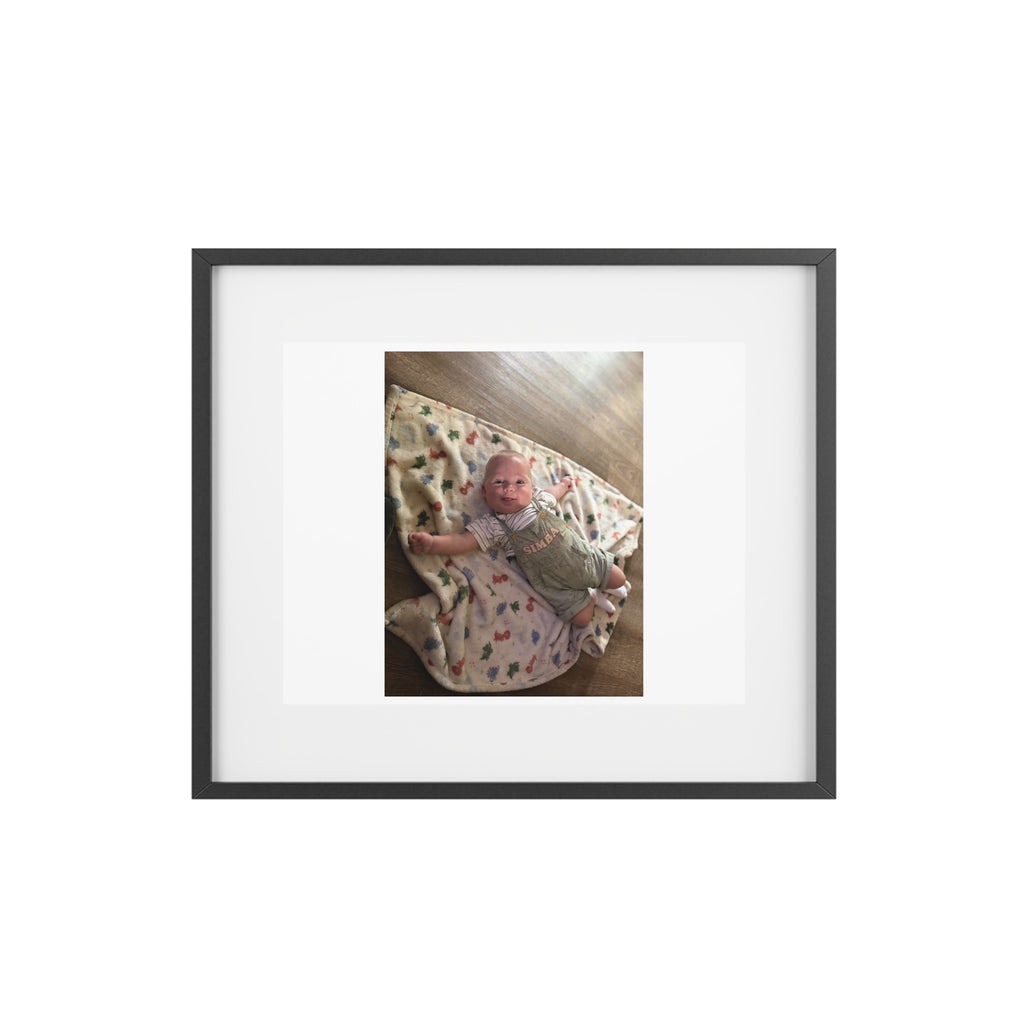 Custom Framed Photo Print — Personalized Matte Poster (Baby Photo)