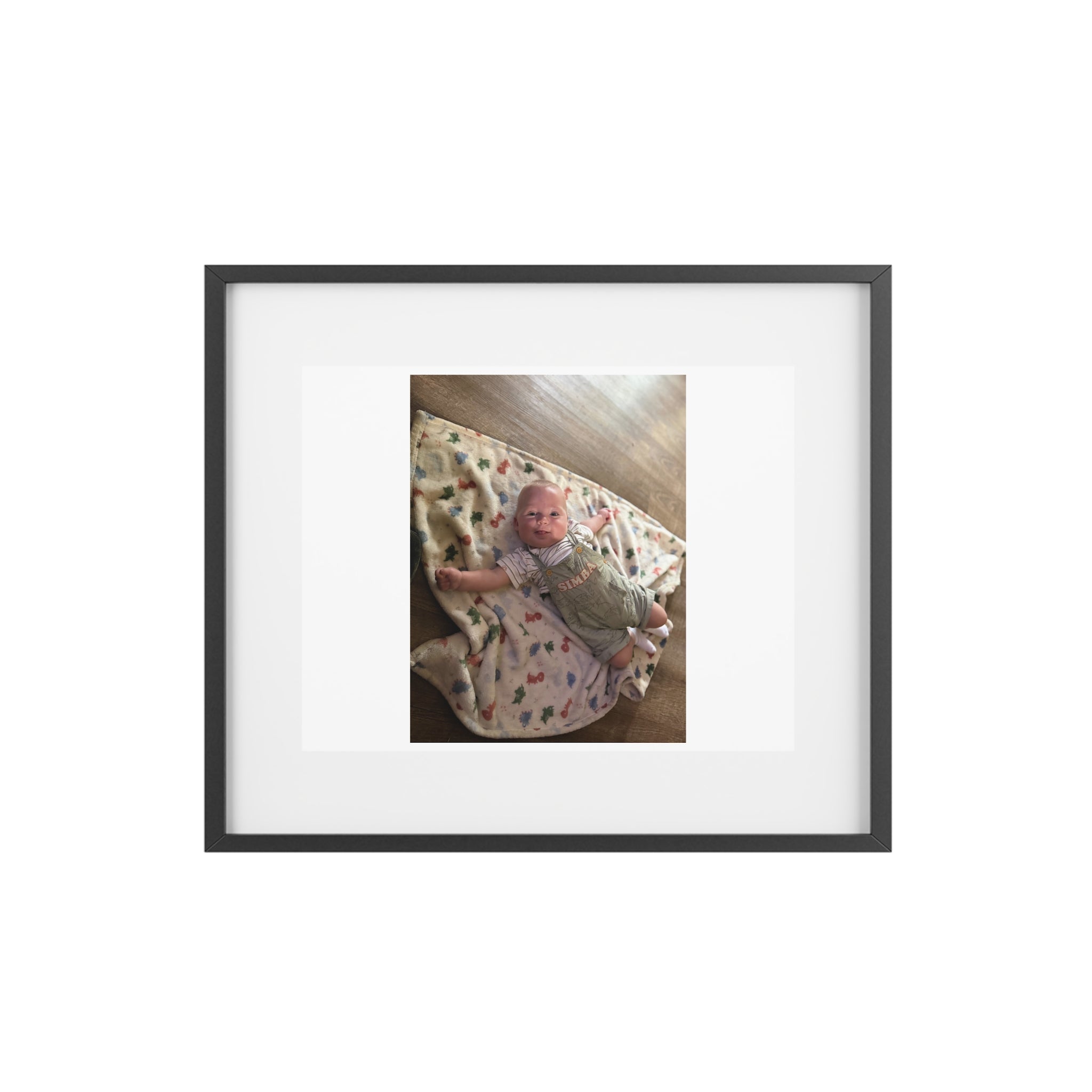 Custom Framed Photo Print — Personalized Matte Poster (Baby Photo)