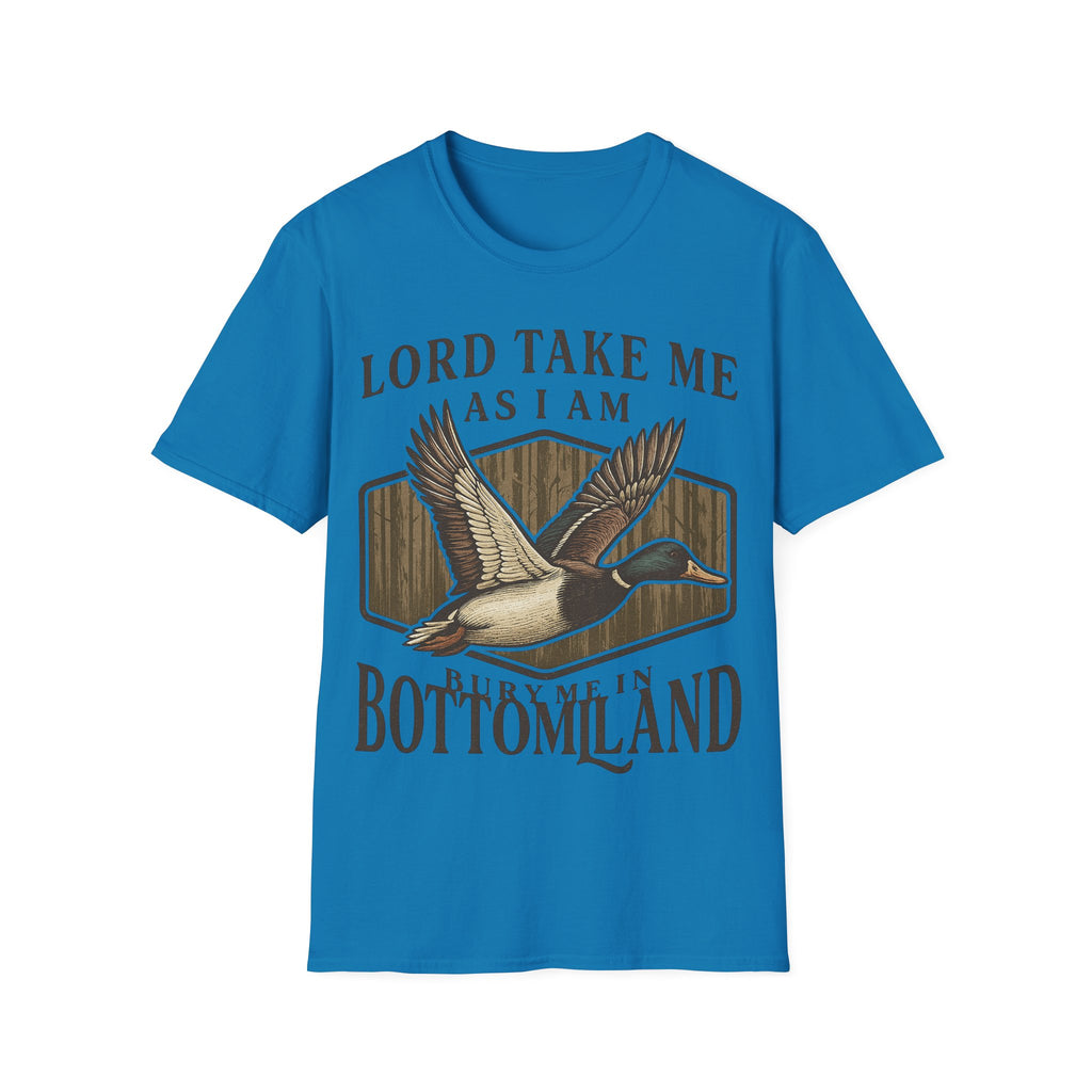 Duck Hunting T-Shirt — "Lord Take Me As I Am" Vintage Waterfowl Tee