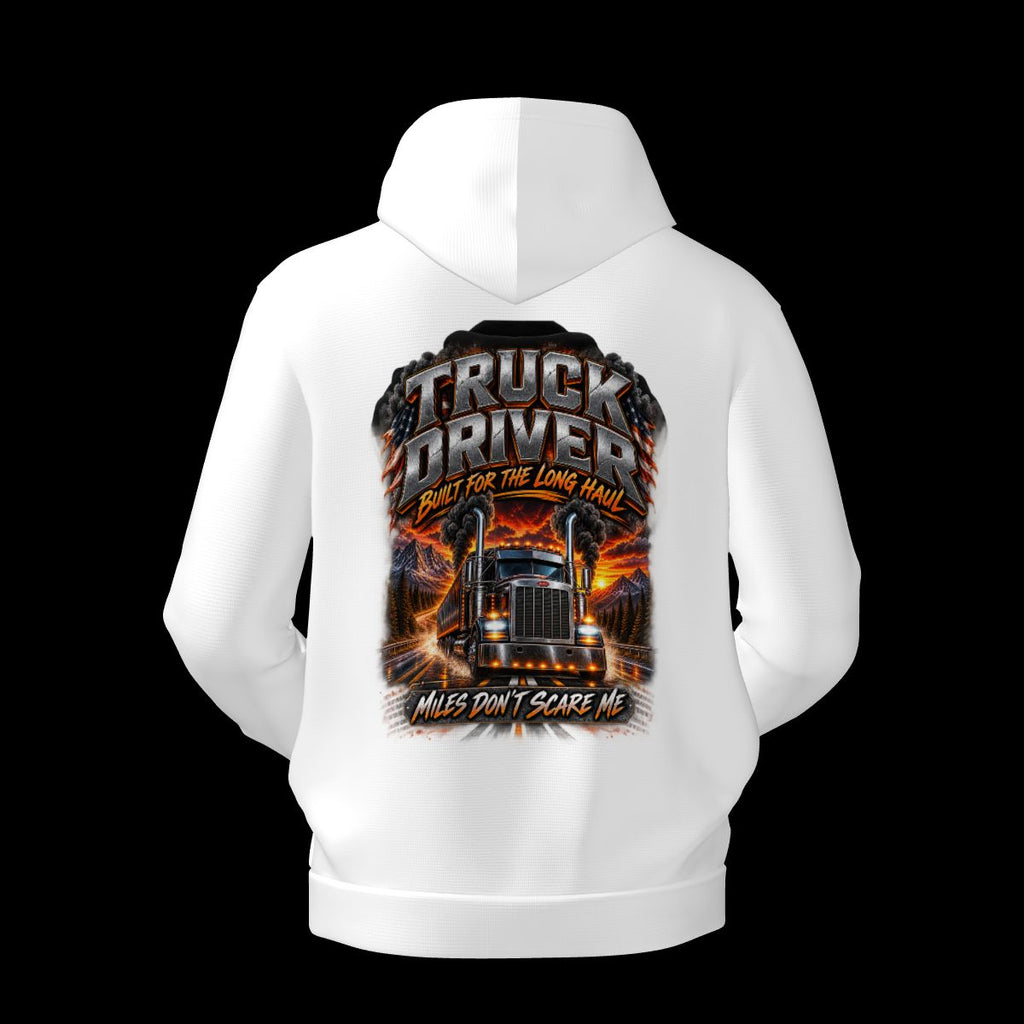 Mens Hoodie with Pockets Truck Driver Hoodie
