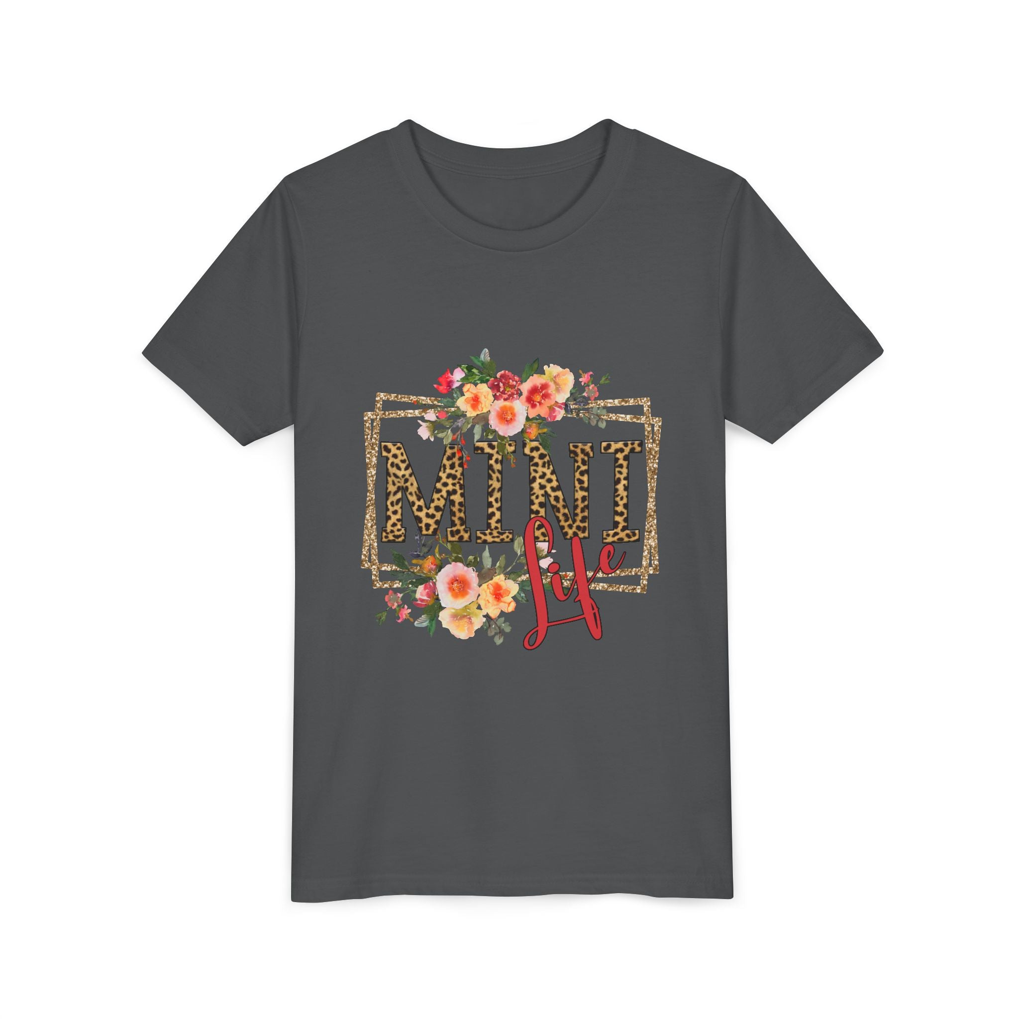 Mini Me Floral Leopard Youth Tee