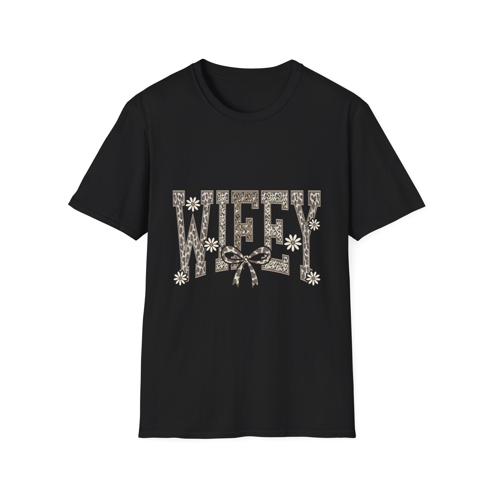 Wifey Leopard Floral T-Shirt