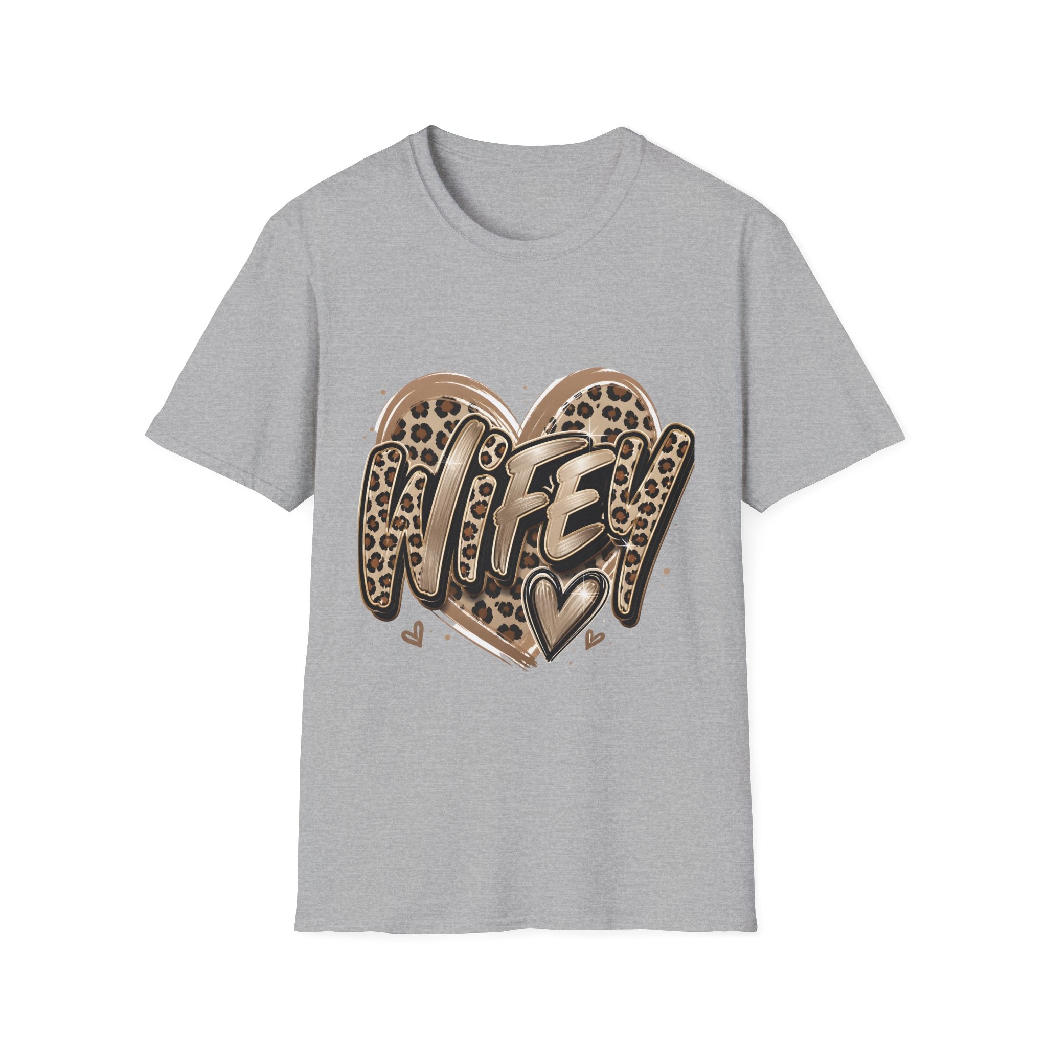 Mom Heart Leopard T‑Shirt