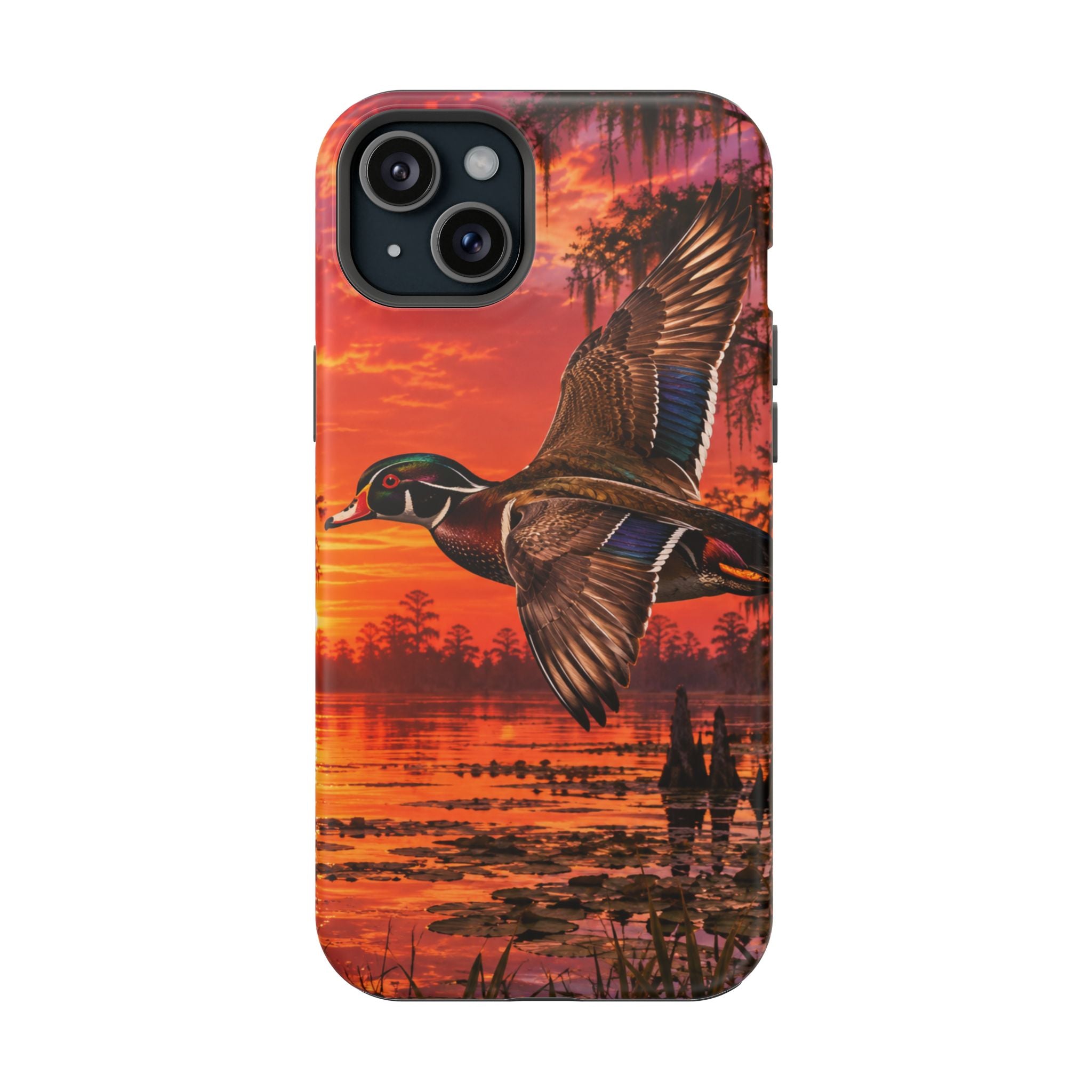 Wood Duck Sunset Phone Case — Magnetic Impact-Resistant