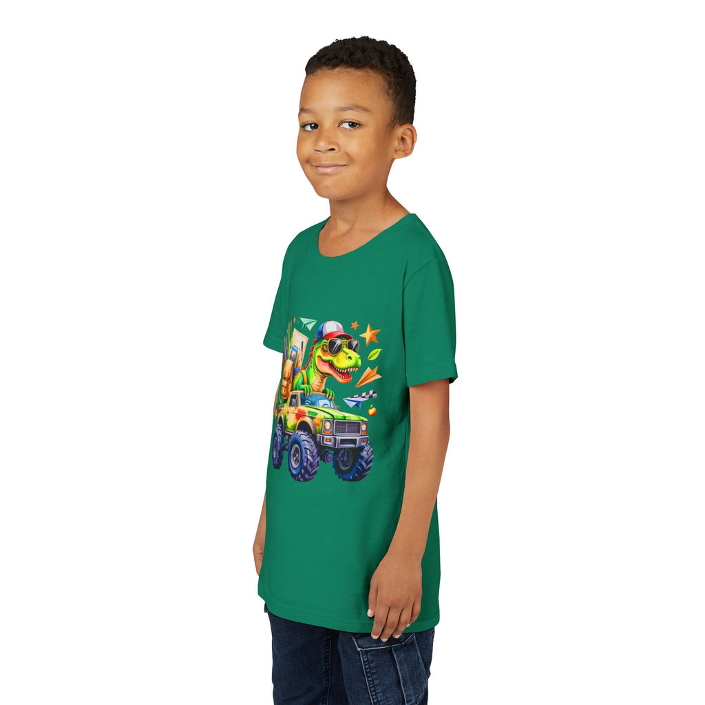 Dino School Monster Truck Kids Tee