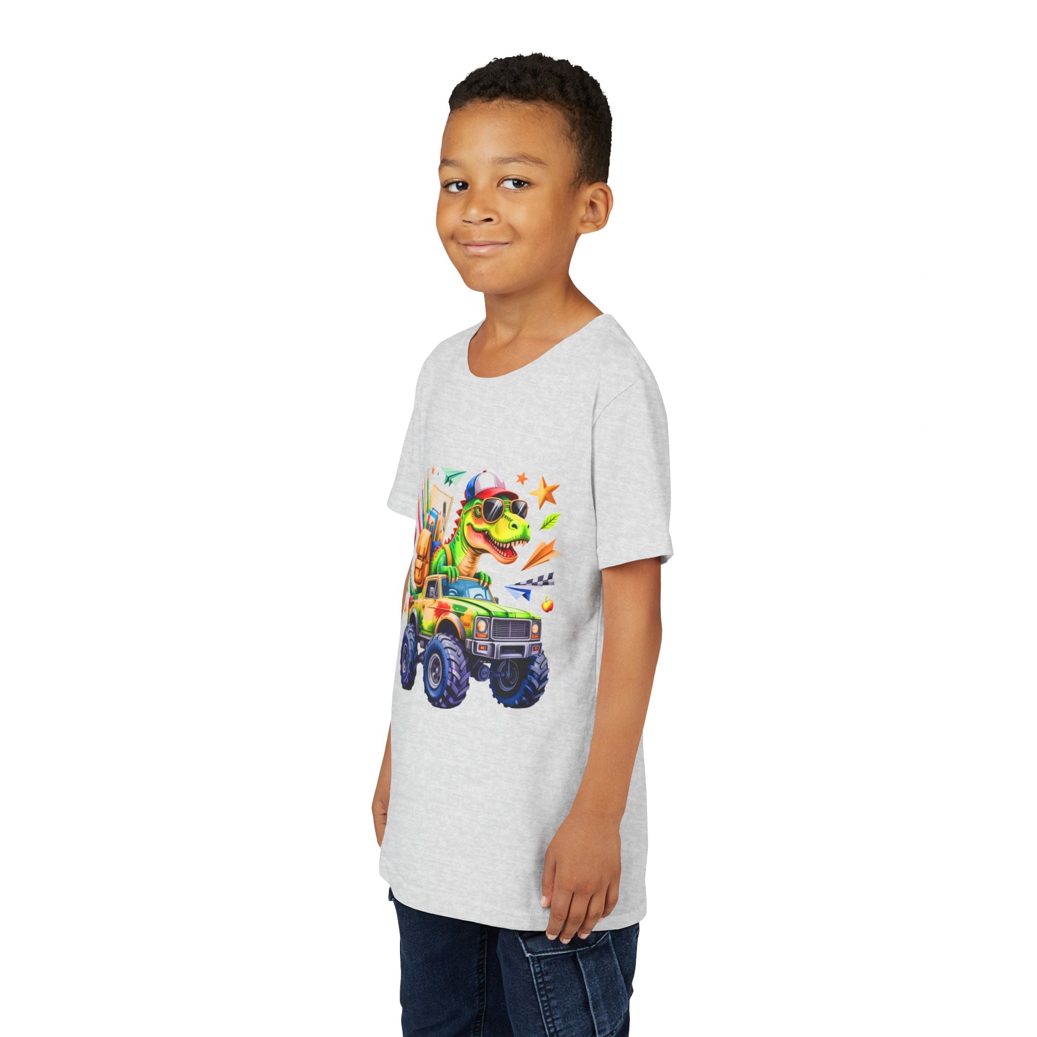 Dino School Monster Truck Kids Tee