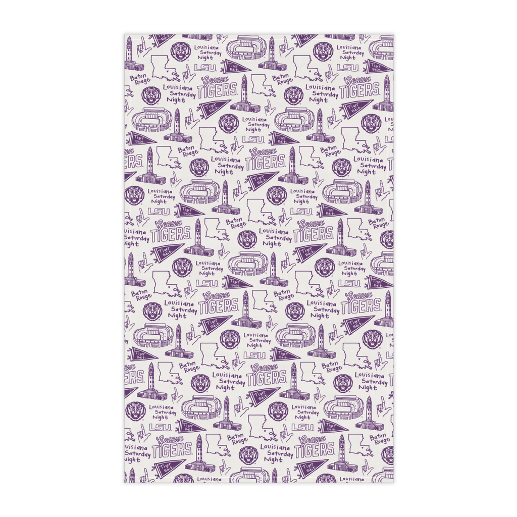 LSU Cotton Kitchen Towel
