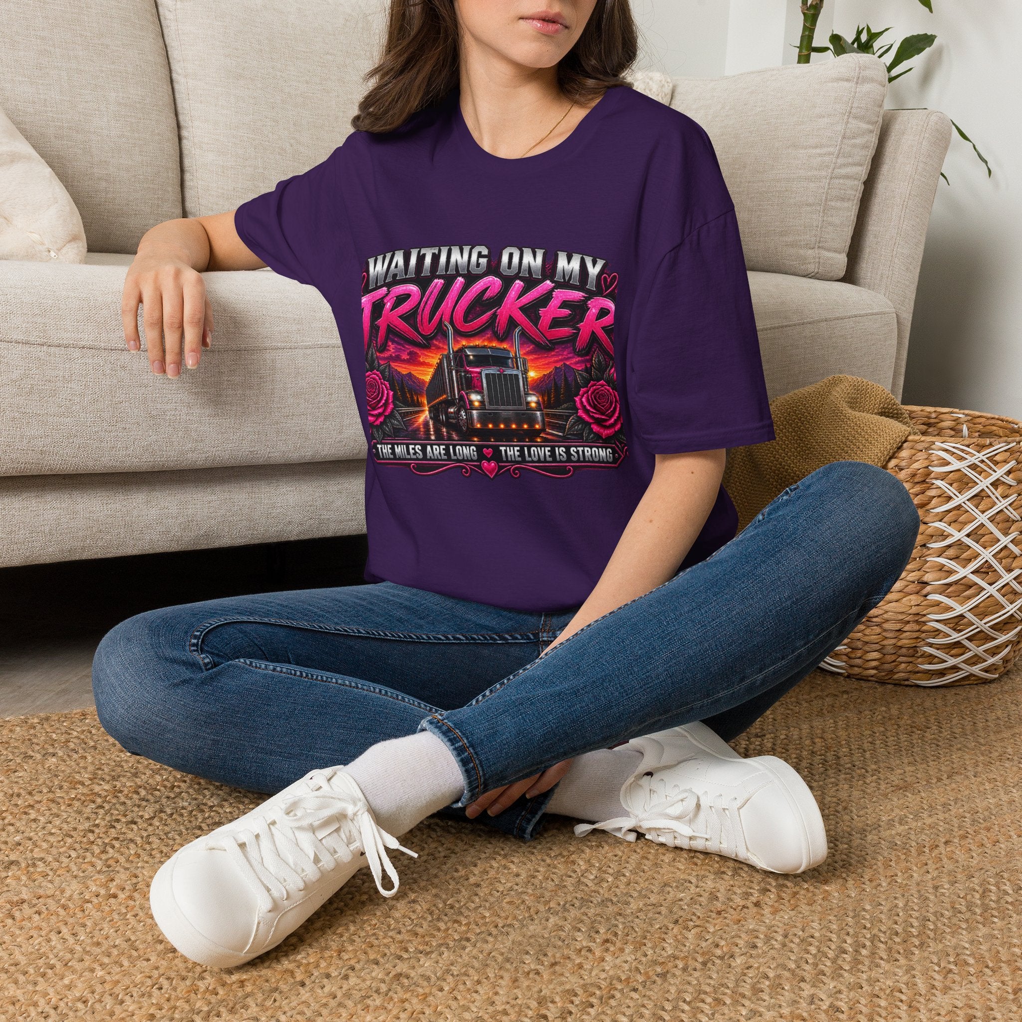 Waiting On My Trucker T-Shirt — Trucker Love Graphic Tee