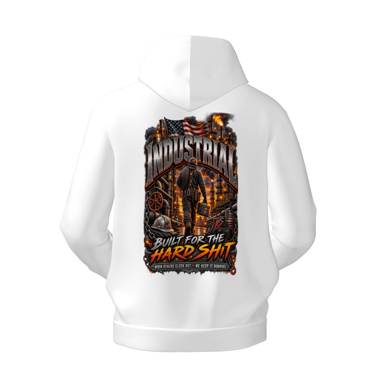 Mens Hoodie with Pockets Industrial