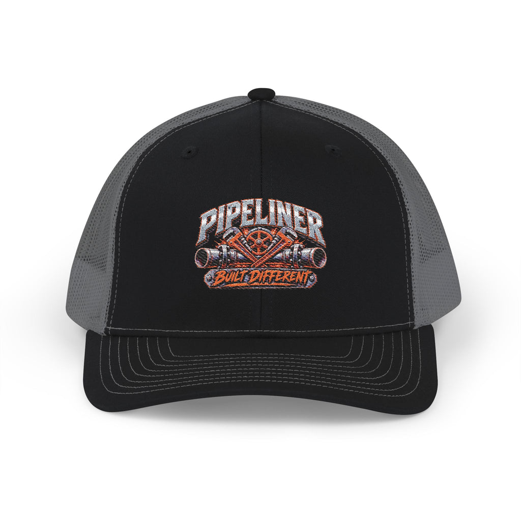 Pipeliner Trucker Cap – Embroidered Snapback Mesh Hat