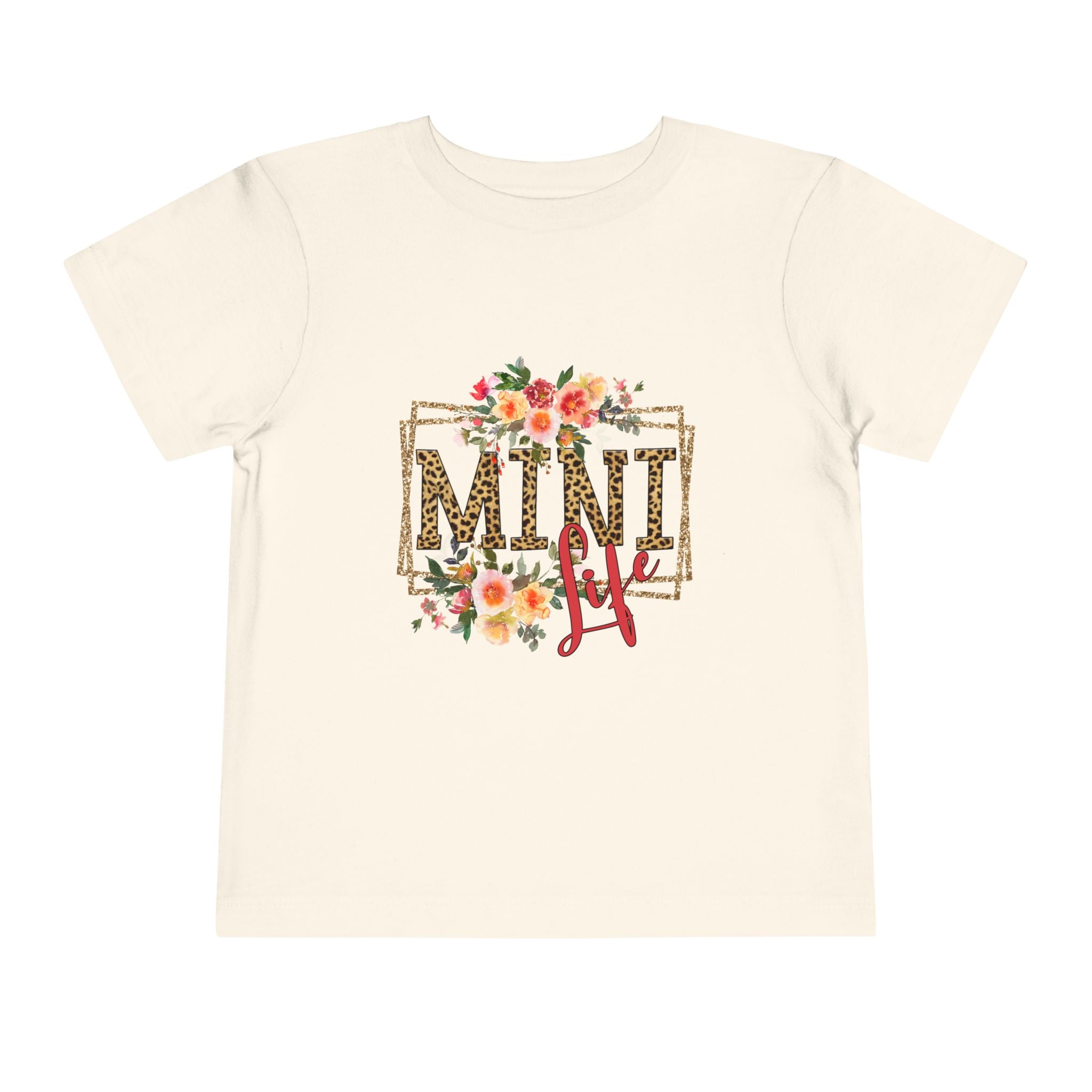 Mini Life Floral Leopard Toddler Tee