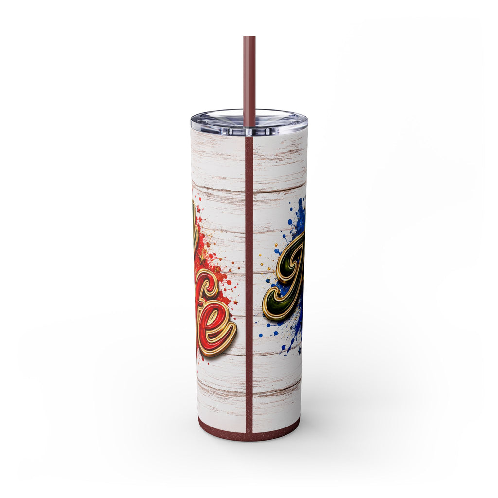 Army Wife Tumbler With Changeable Colored Straw