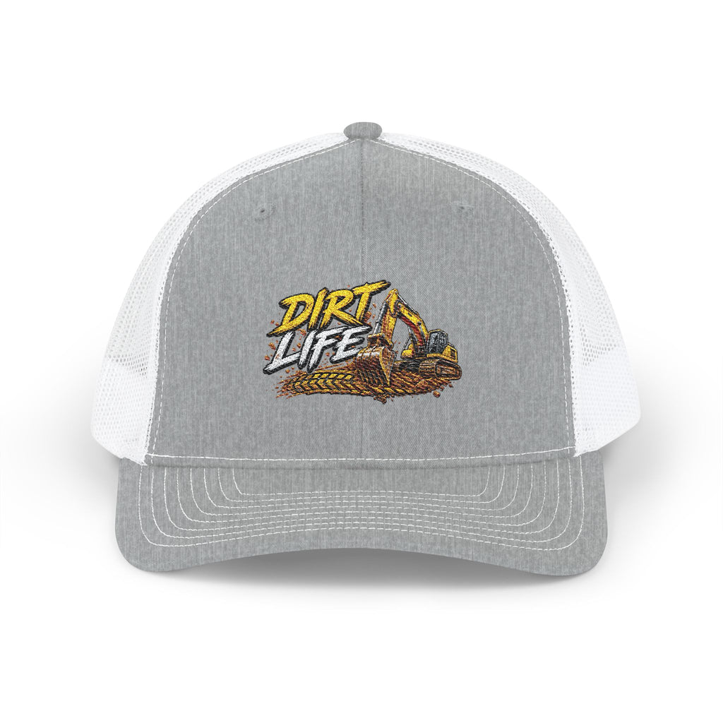 Dirt Life Trucker Cap – Excavator Construction Snapback
