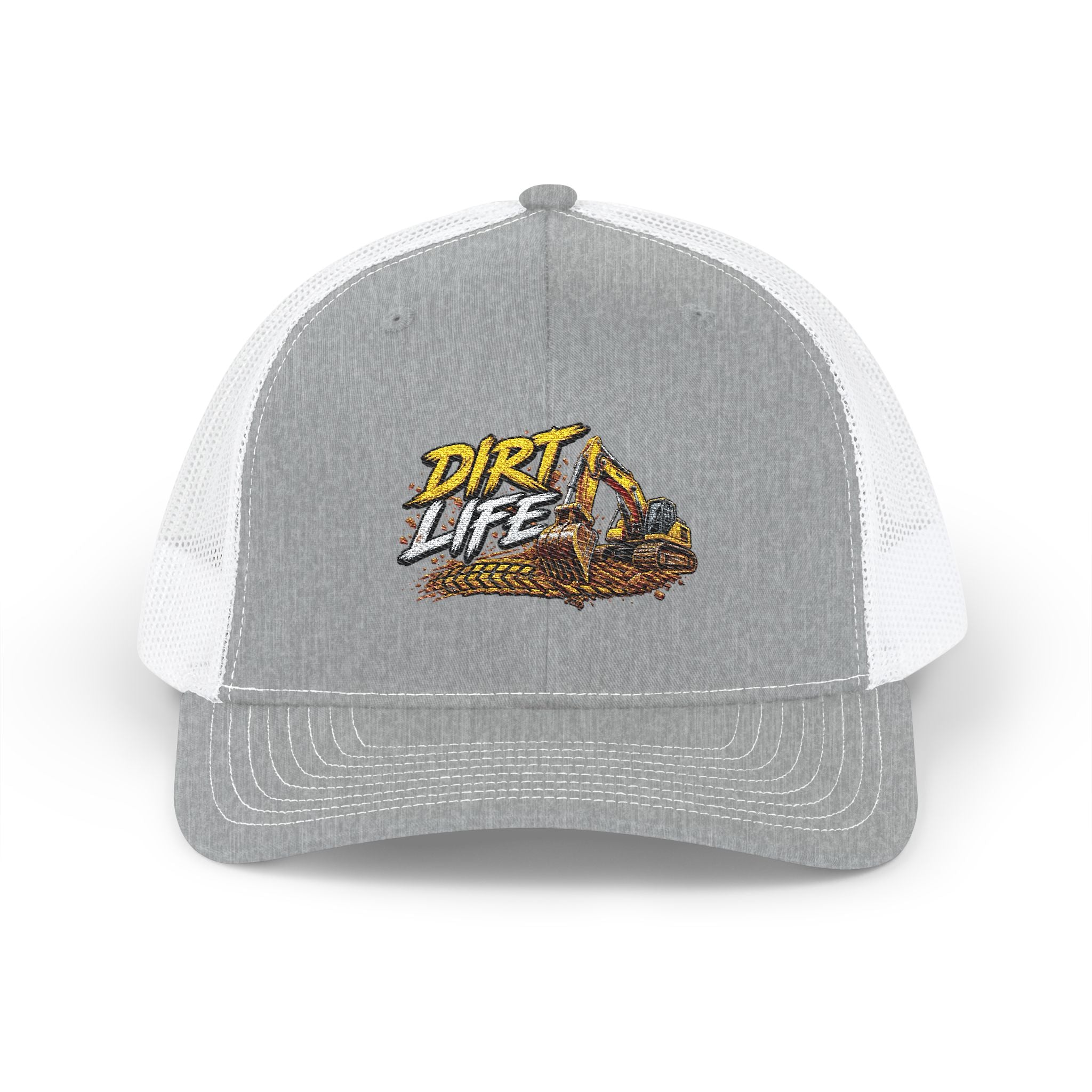 Dirt Life Trucker Cap – Excavator Construction Snapback