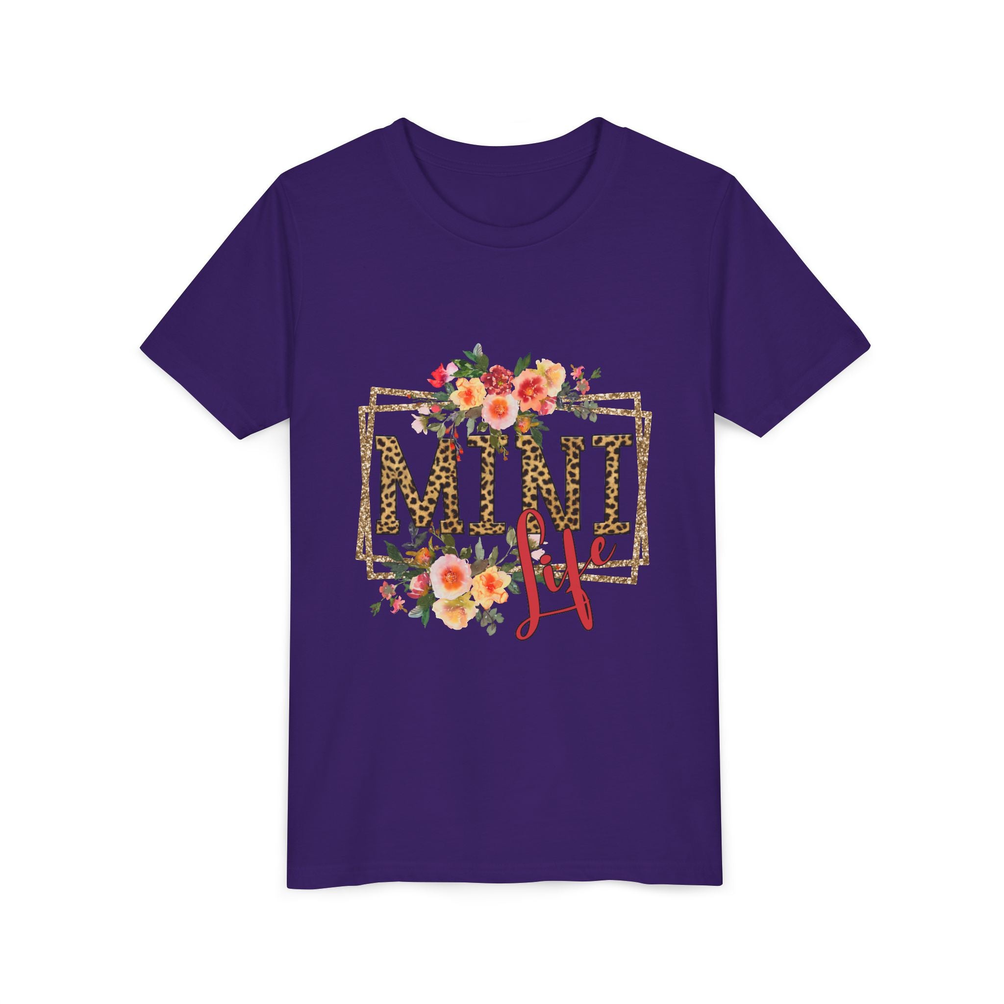 Mini Me Floral Leopard Youth Tee
