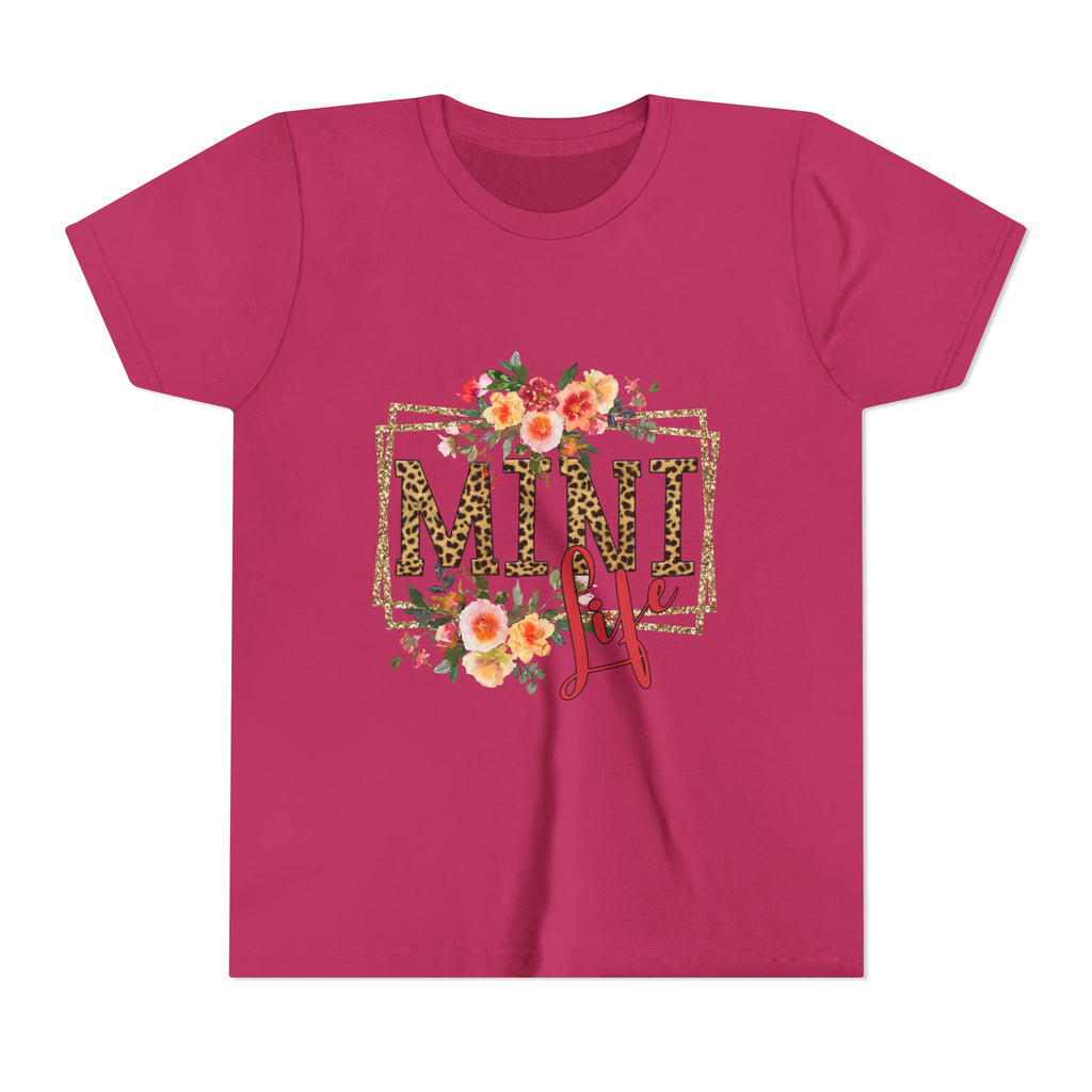 Mini Me Floral Leopard Youth Tee