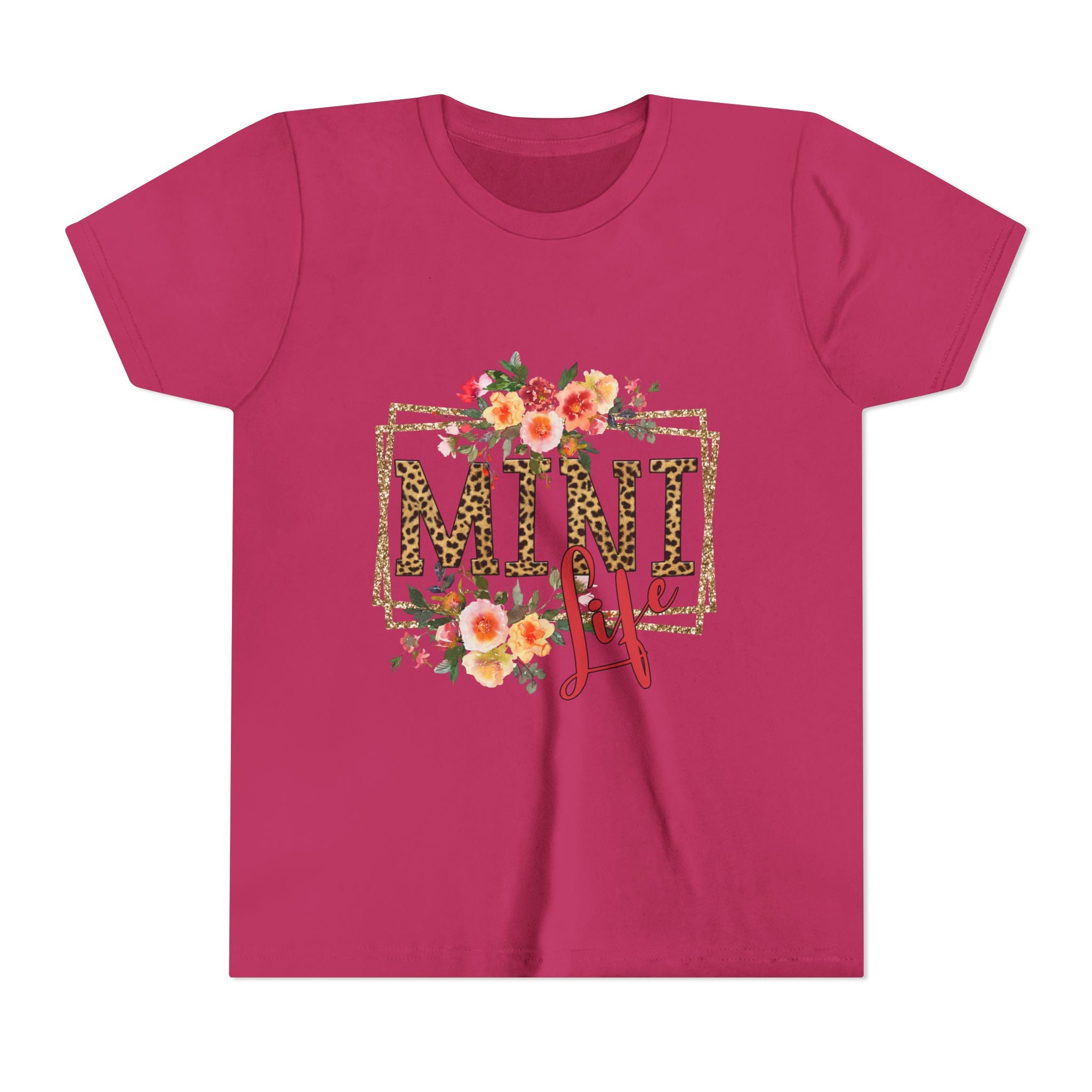 Mini Me Floral Leopard Youth Tee
