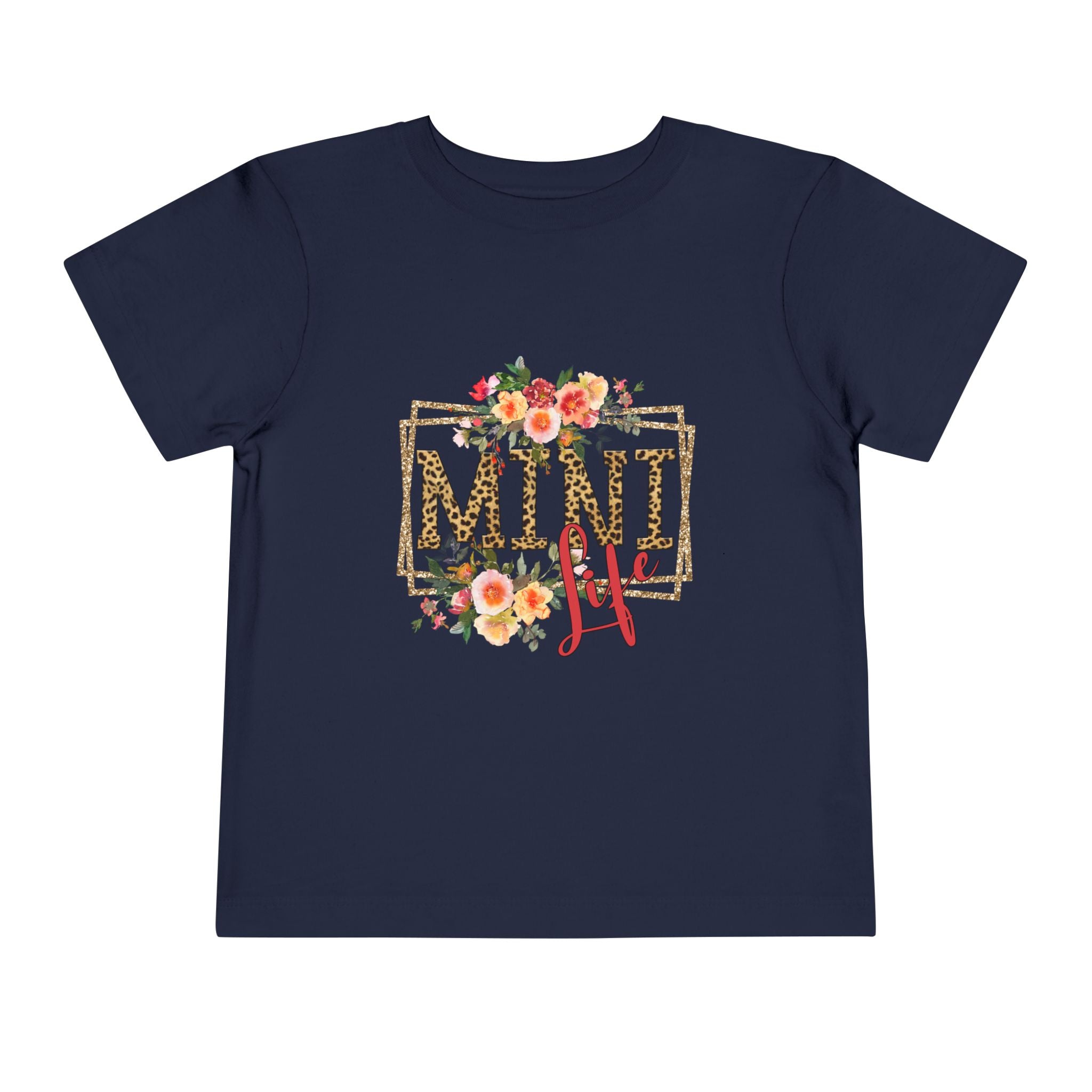 Mini Life Floral Leopard Toddler Tee