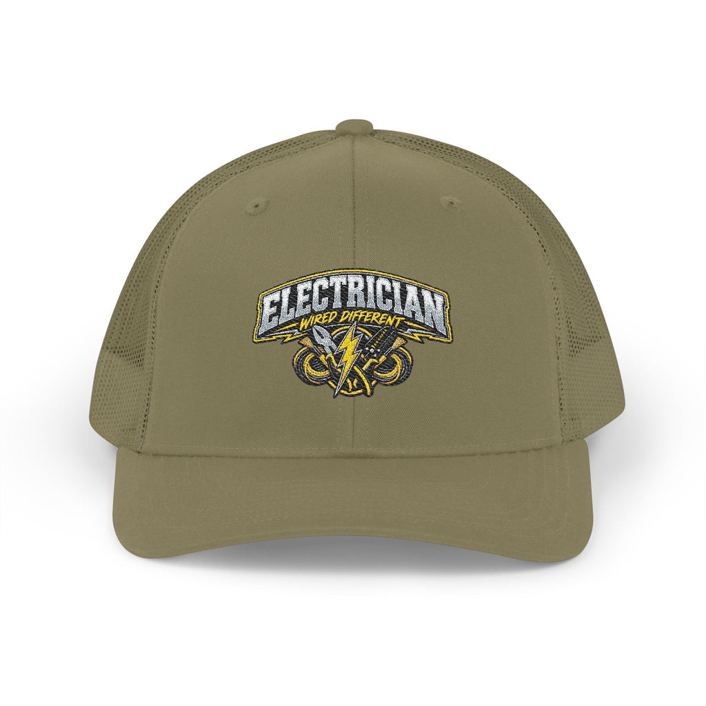 Electrician Trucker Cap – Embroidered Snapback Work Hat