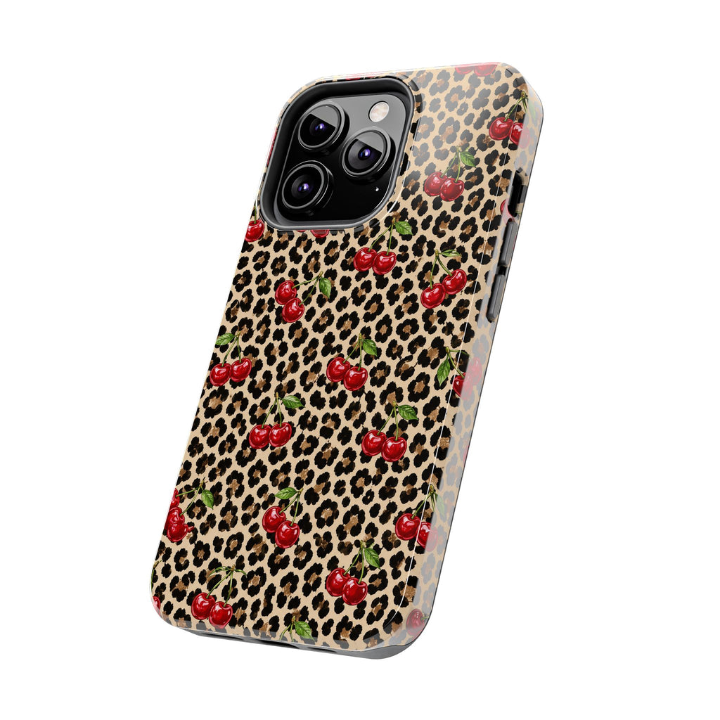 Cherry Leopard Tough Phone Case