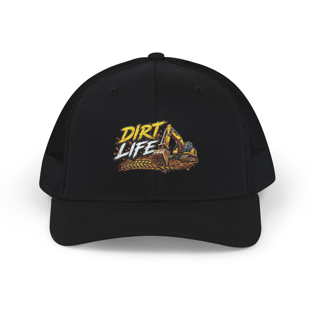 Dirt Life Trucker Cap – Excavator Construction Snapback