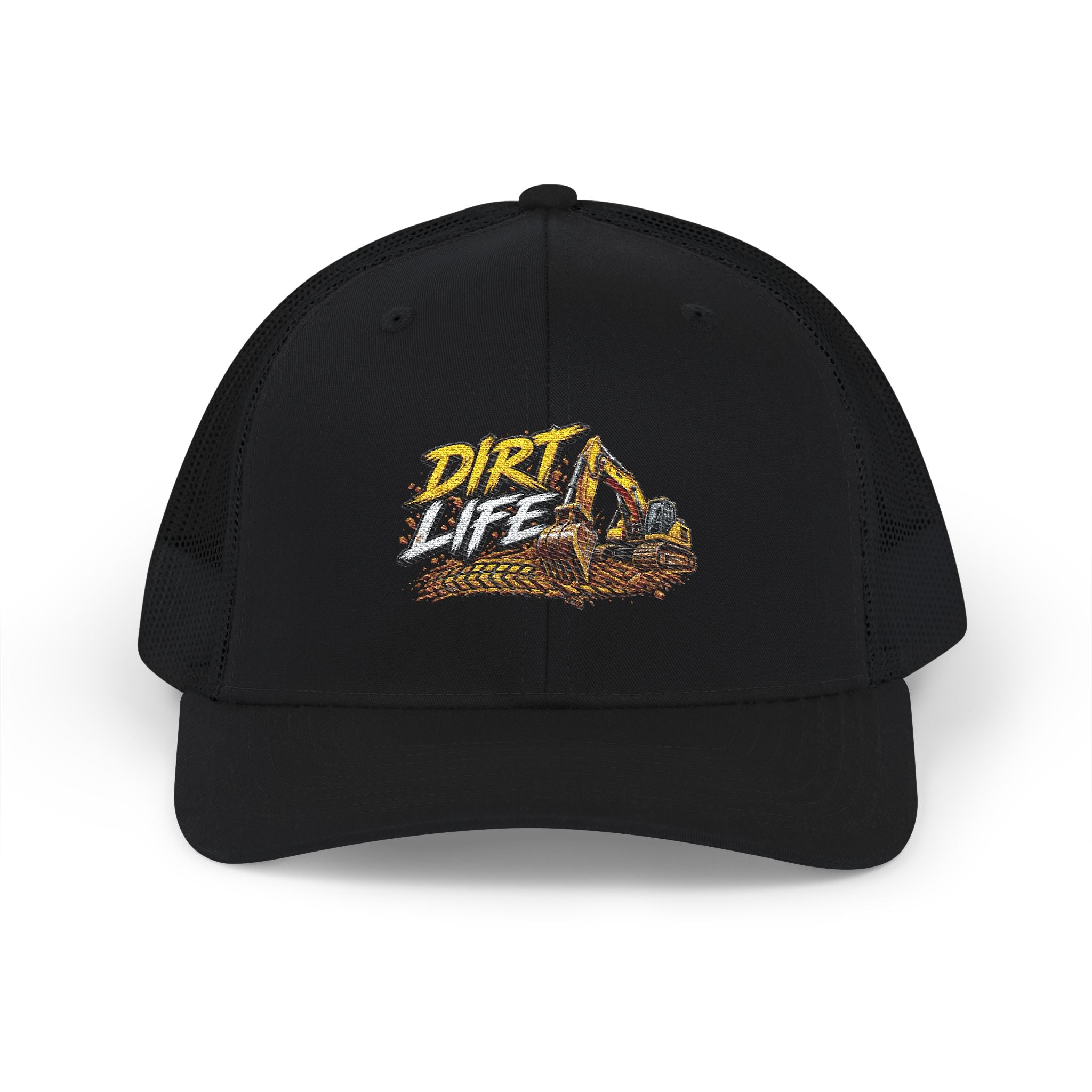 Dirt Life Trucker Cap – Excavator Construction Snapback