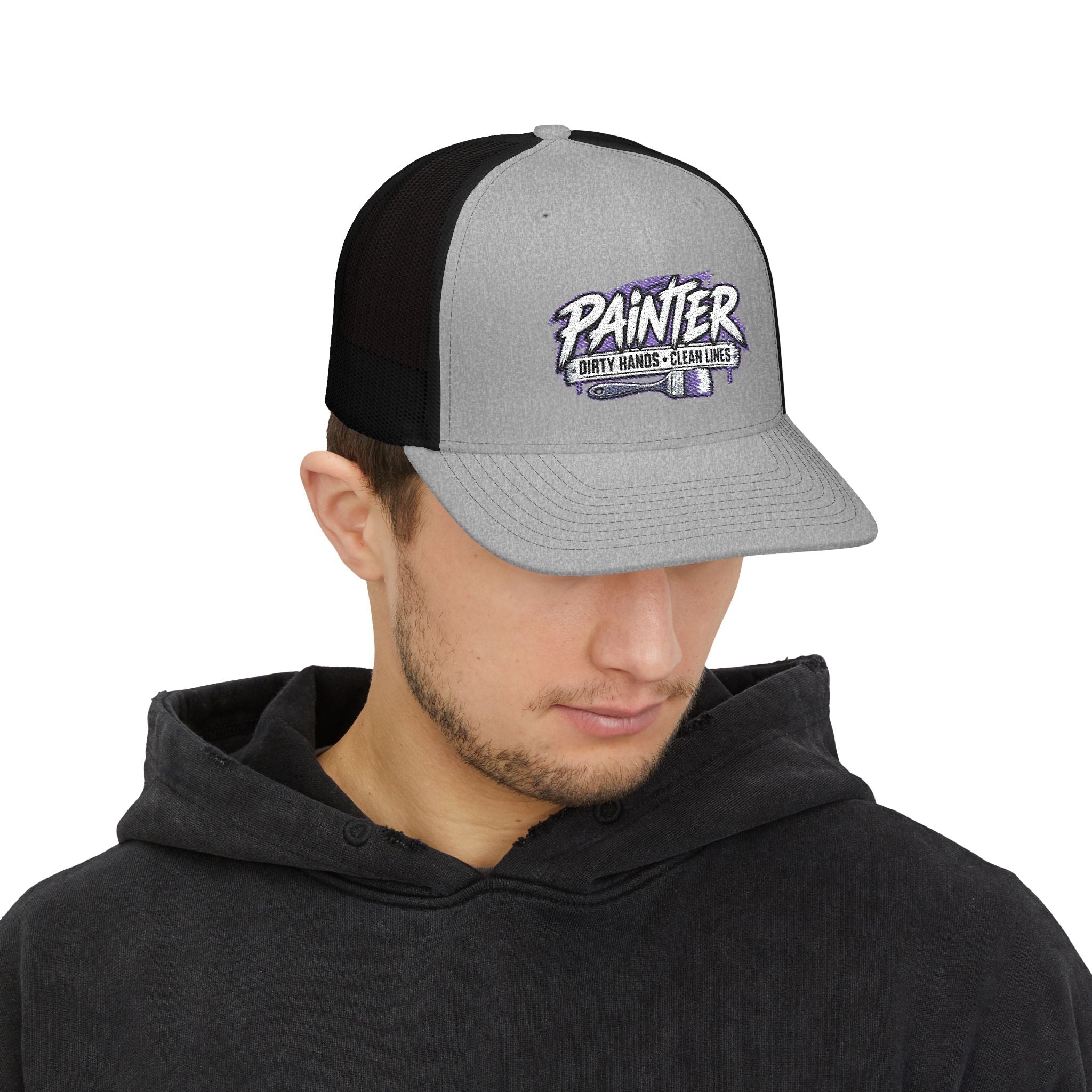Painter Trucker Cap – 'Painter: Dirty Hands, Clear Lines' Snapback Hat