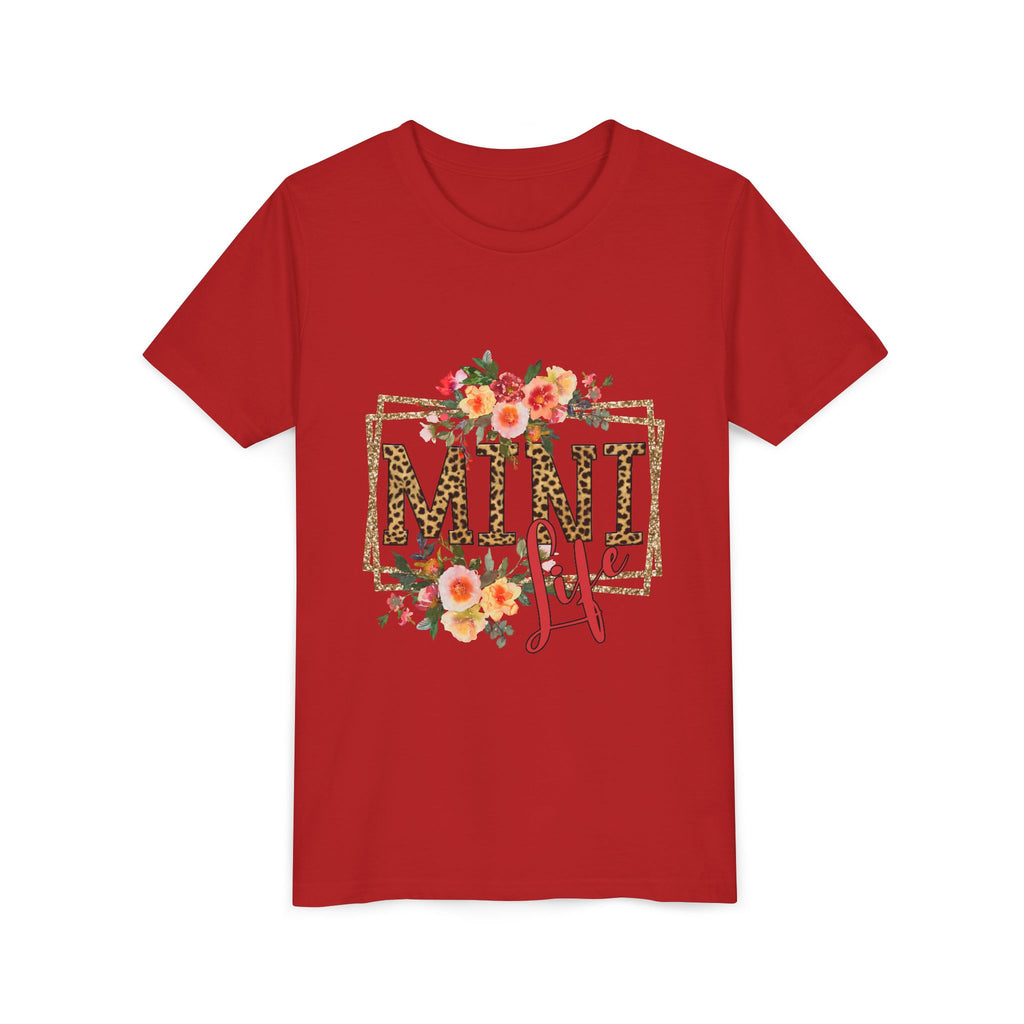 Mini Me Floral Leopard Youth Tee