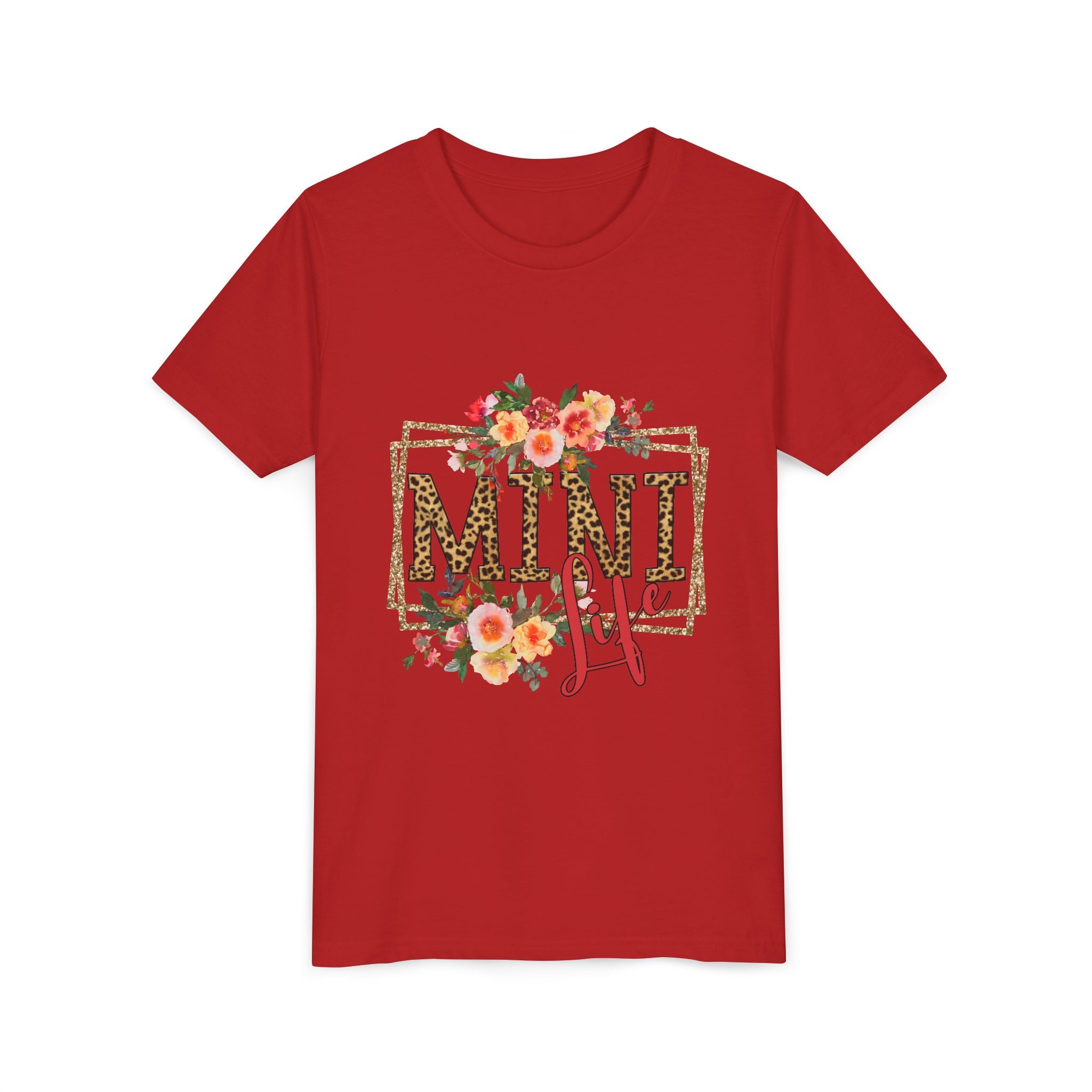 Mini Me Floral Leopard Youth Tee
