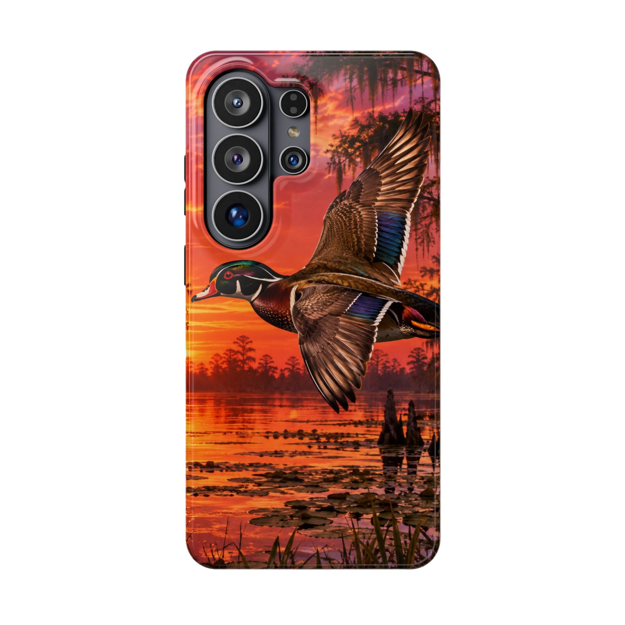 Wood Duck Sunset Phone Case — Magnetic Impact-Resistant