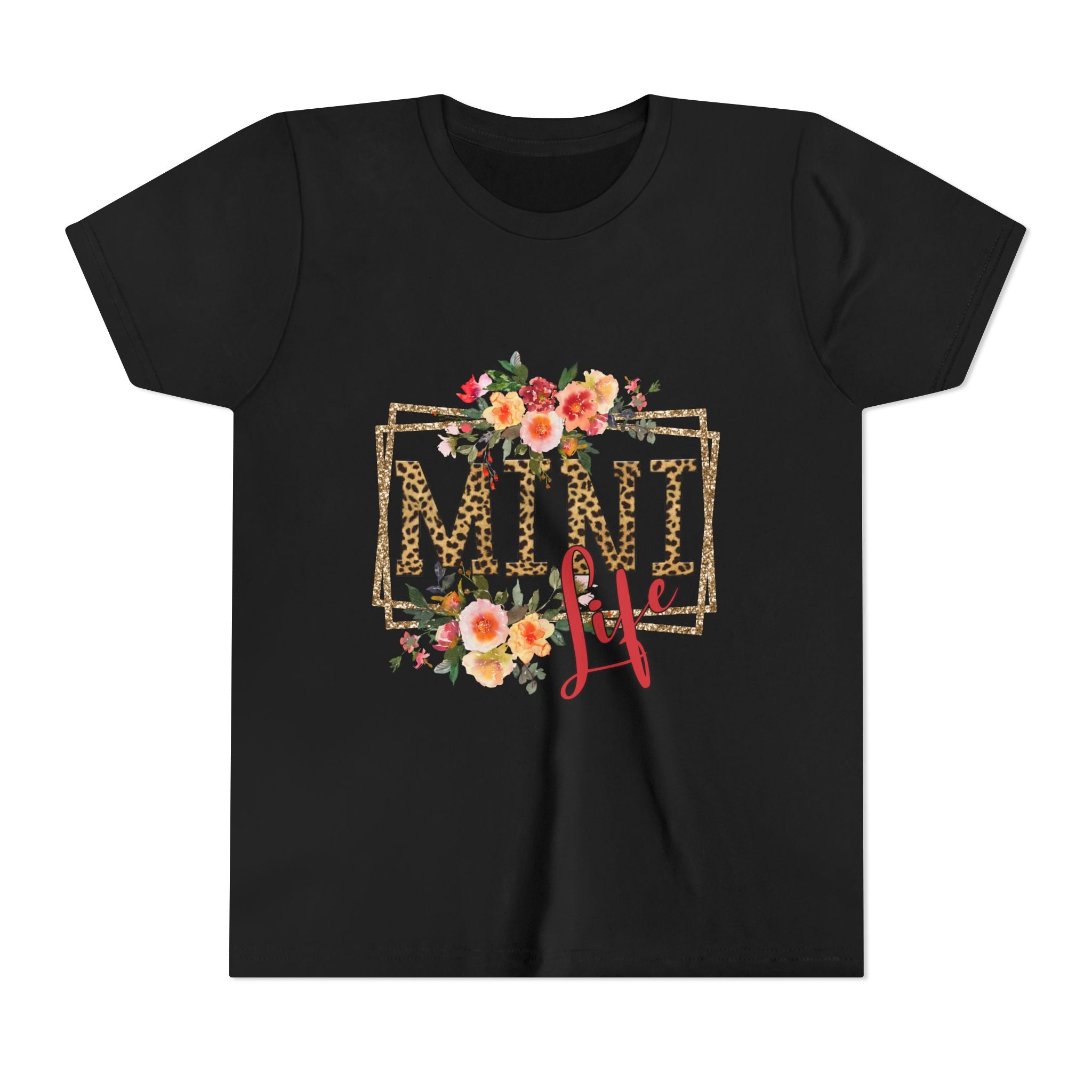 Mini Me Floral Leopard Youth Tee