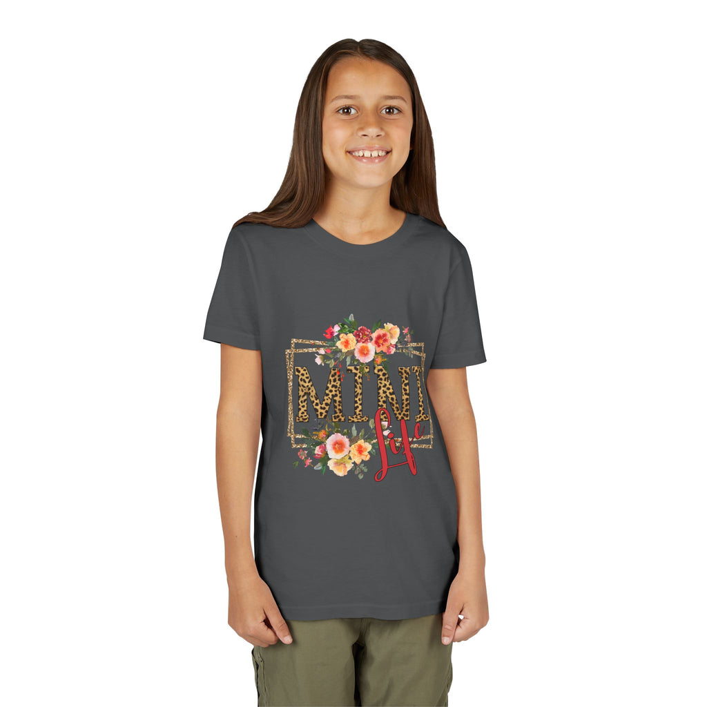 Mini Me Floral Leopard Youth Tee