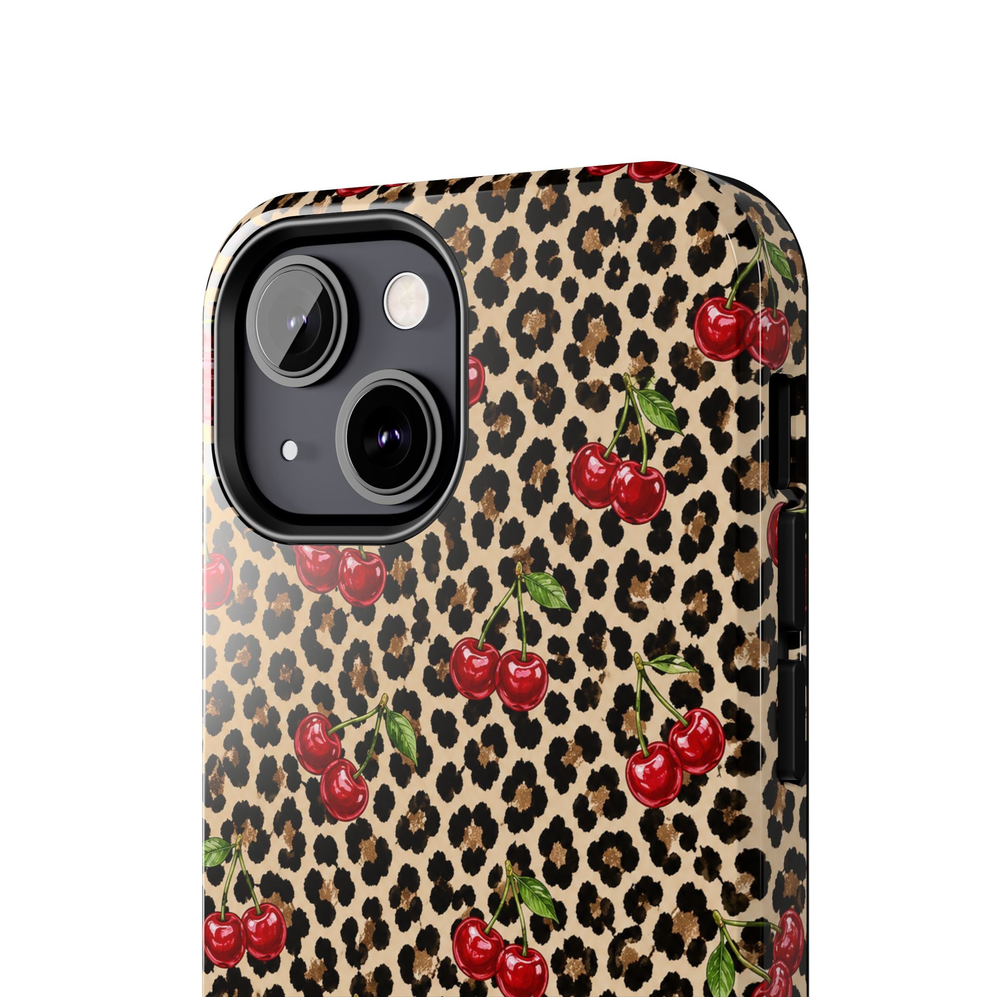 Cherry Leopard Tough Phone Case