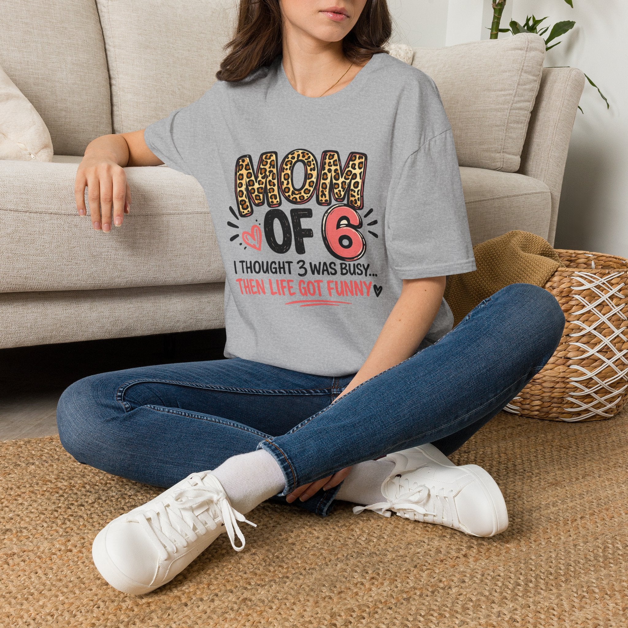 Mom of 6 T Shirt - CUSTOM