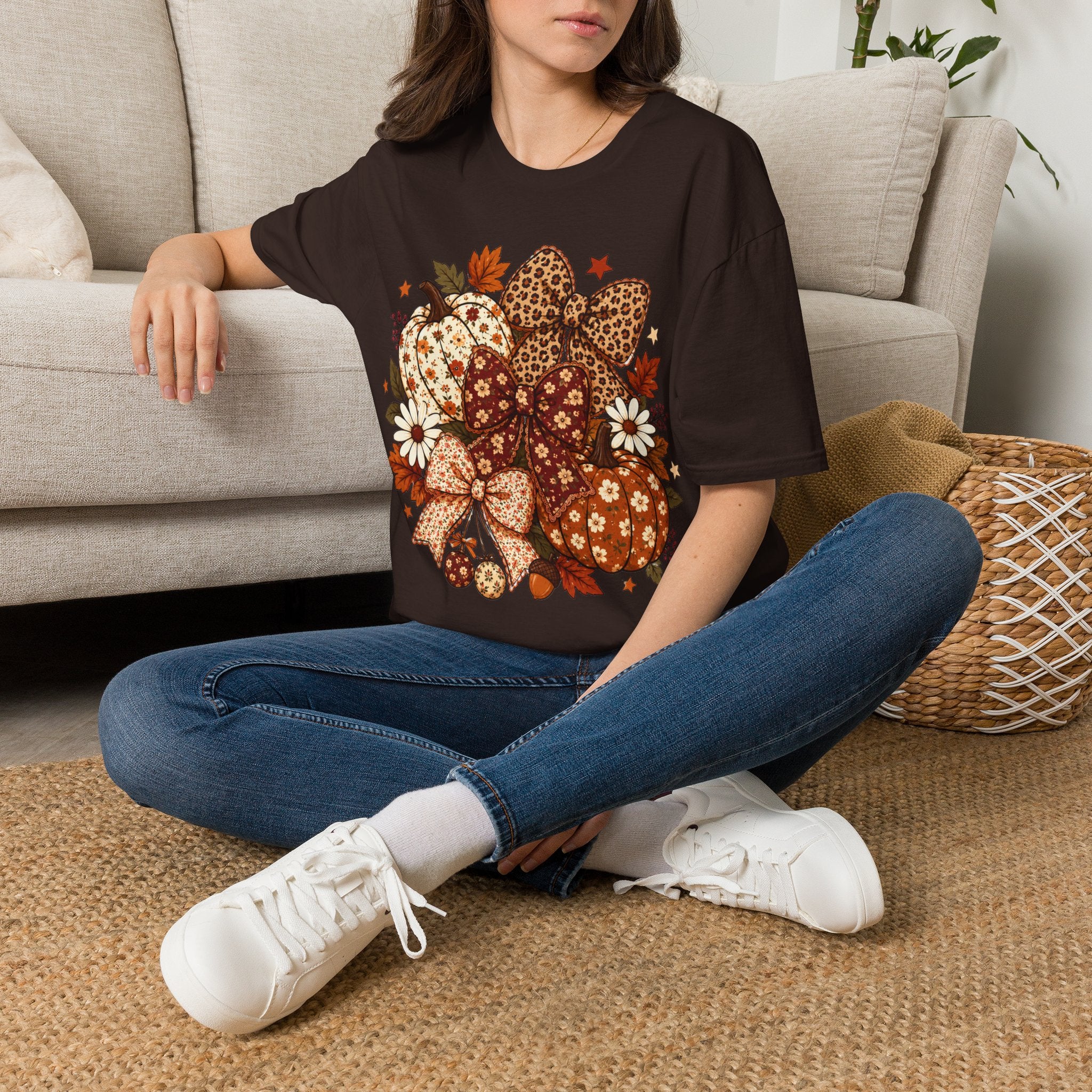 Fall Leopard Pumpkins T-Shirt