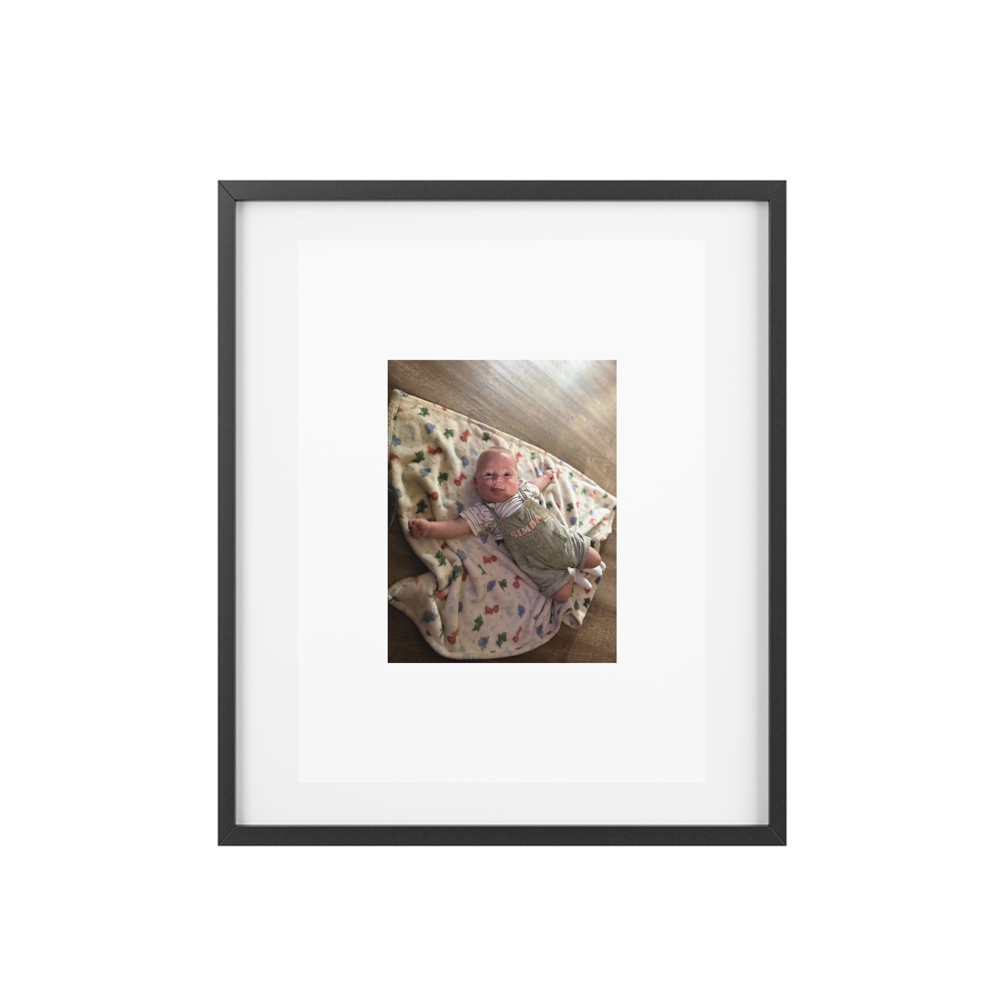 Custom Framed Photo Print — Personalized Matte Poster (Baby Photo)
