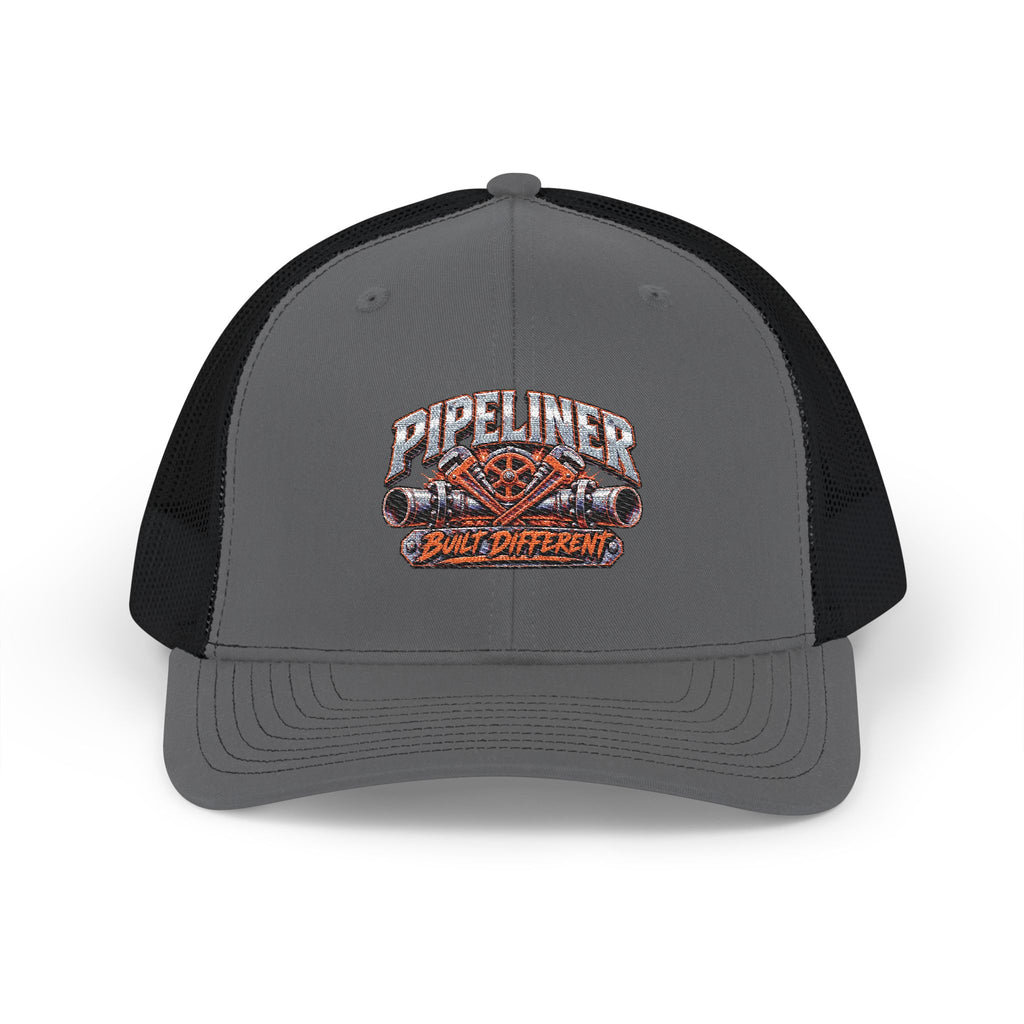 Pipeliner Trucker Cap – Embroidered Snapback Mesh Hat